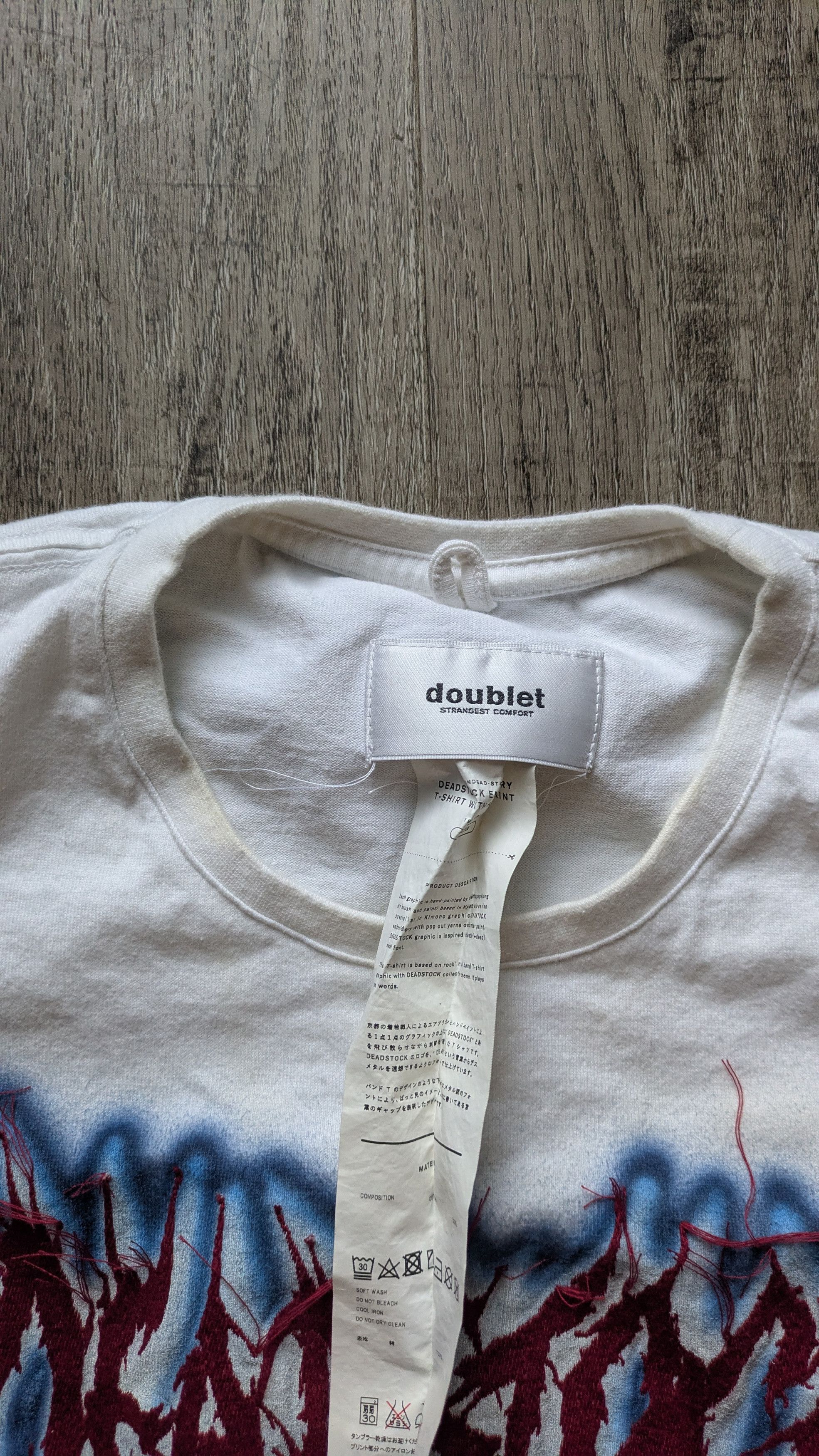 Doublet Deadstock Embroidery T-Shirt with Handpaint Size US M / EU 48-50 / 2 - 3 Thumbnail