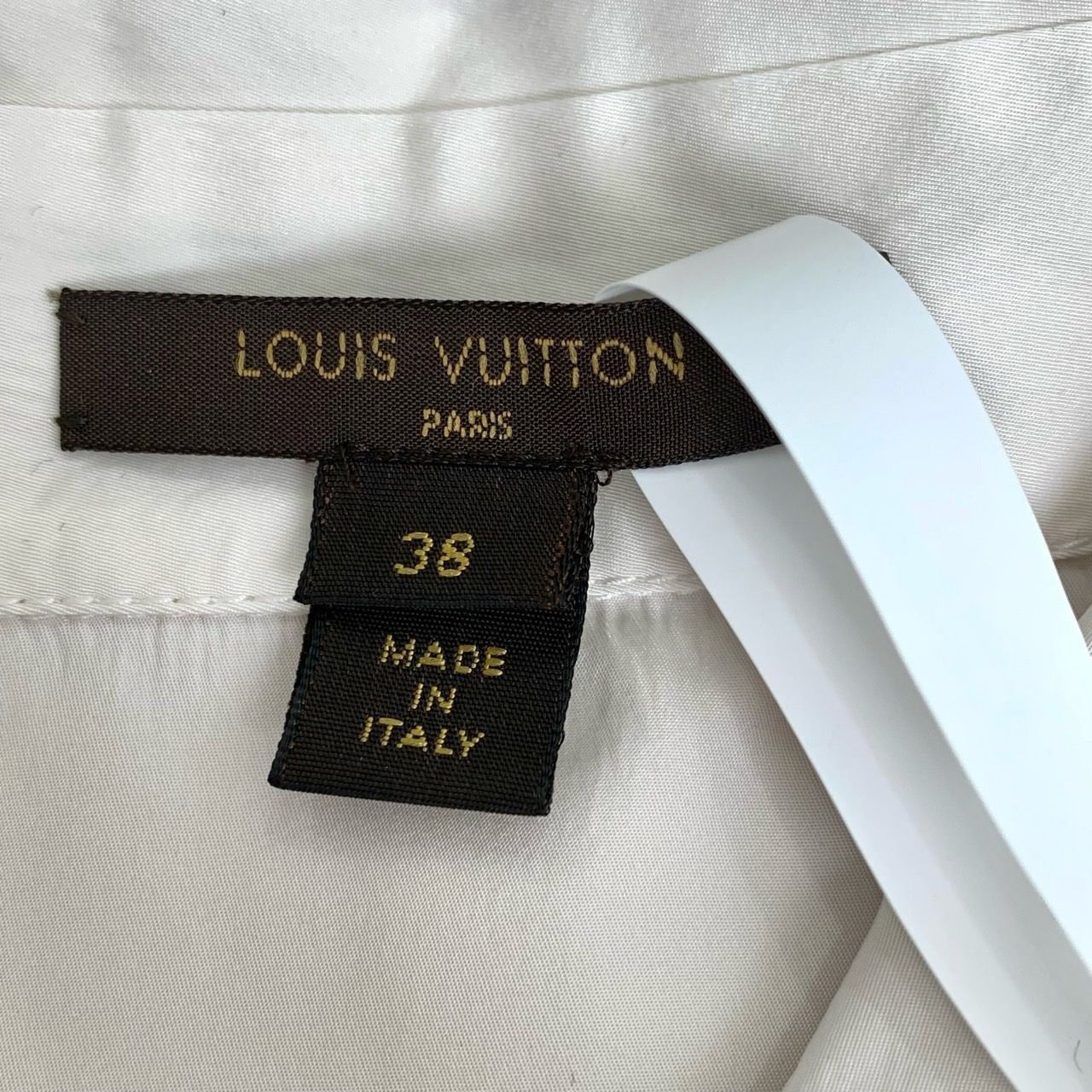 Louis Vuitton Louis Vuitton Womens White Short-Sleeve Dress With Black Gin Size XS / US 0-2 / IT 36-38 - 6 Thumbnail