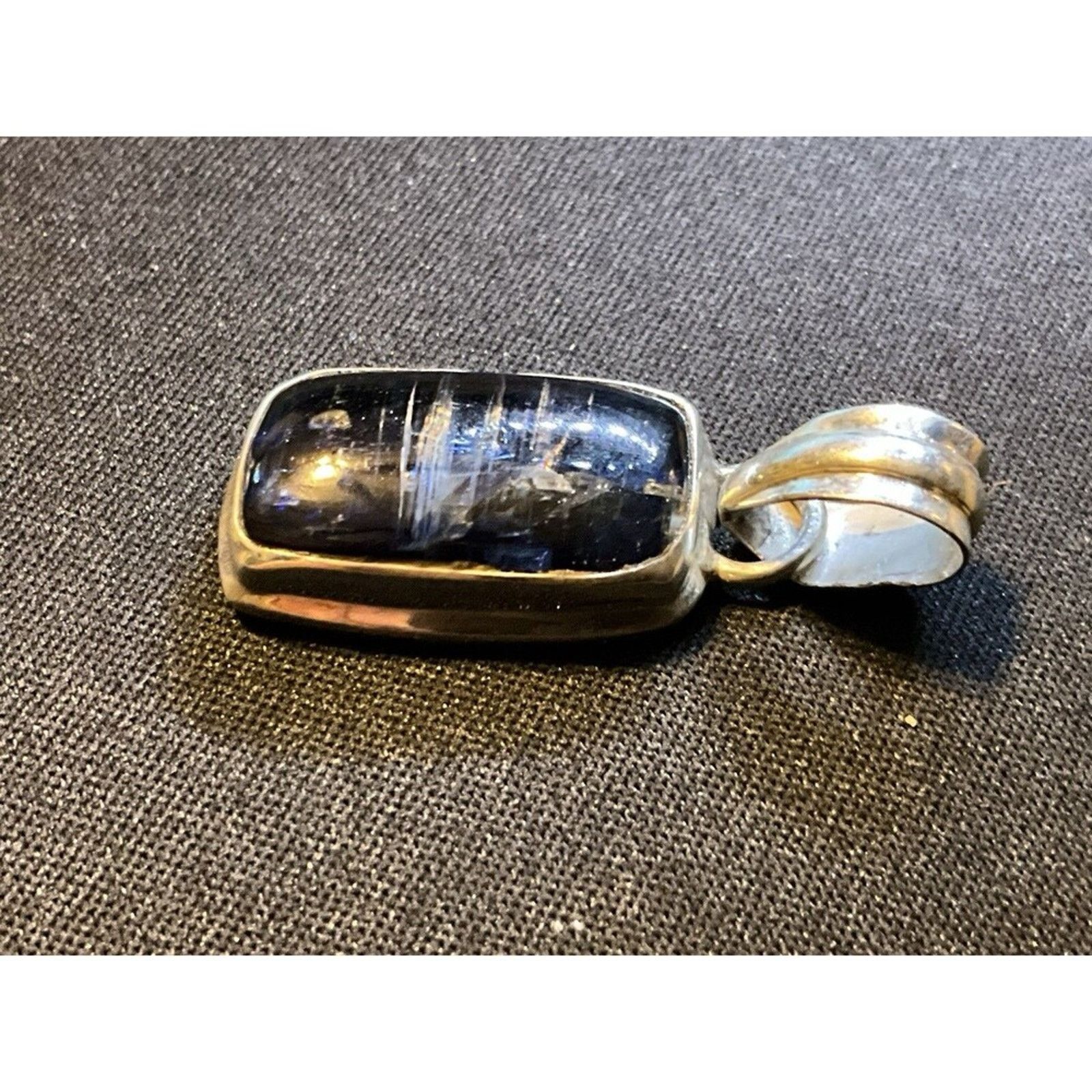 Other 925 Sterling Silver Pendant Labradorite Gemstone. Large Bail Size ONE SIZE - 3 Thumbnail