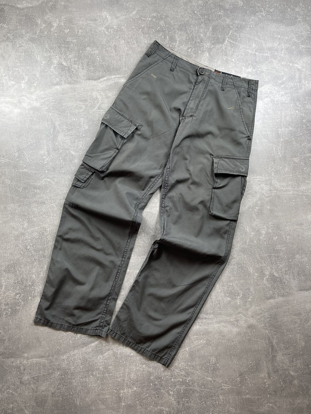 Volcom Volcom Cargo Pants Green Utility Workwear Y2K Outdoor Skater Size US 31 - 7 Thumbnail