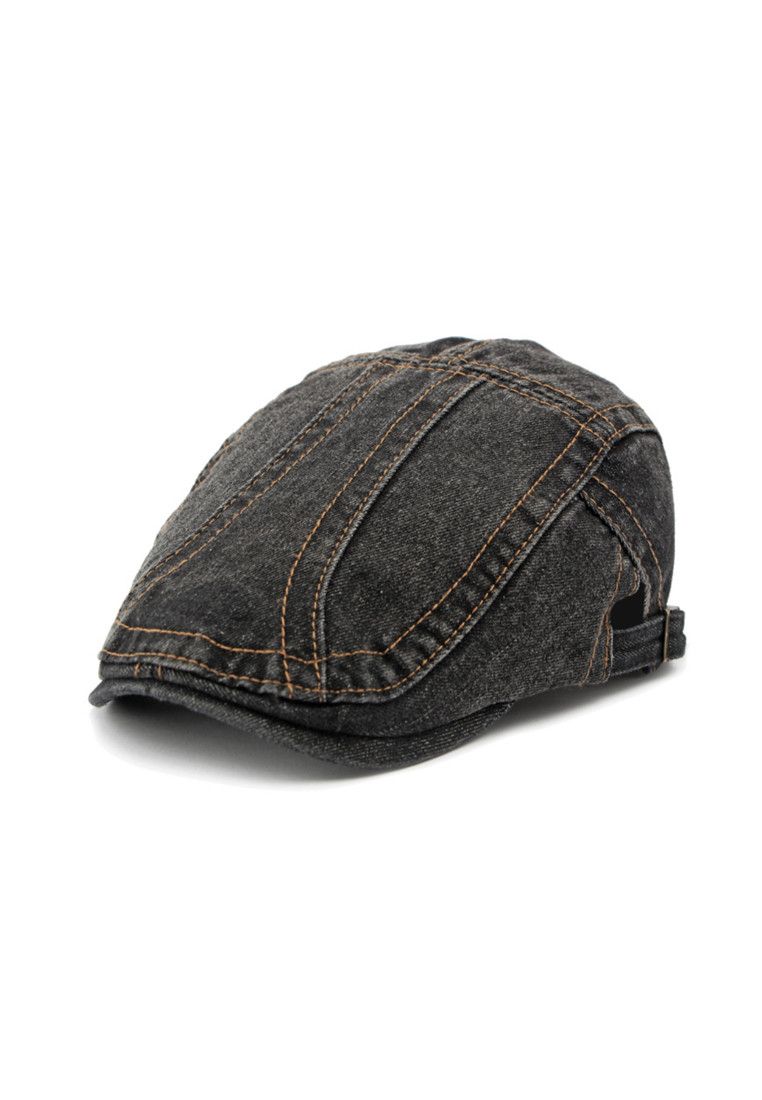Other Black Denim Beret Hat Size ONE SIZE - 4 Thumbnail