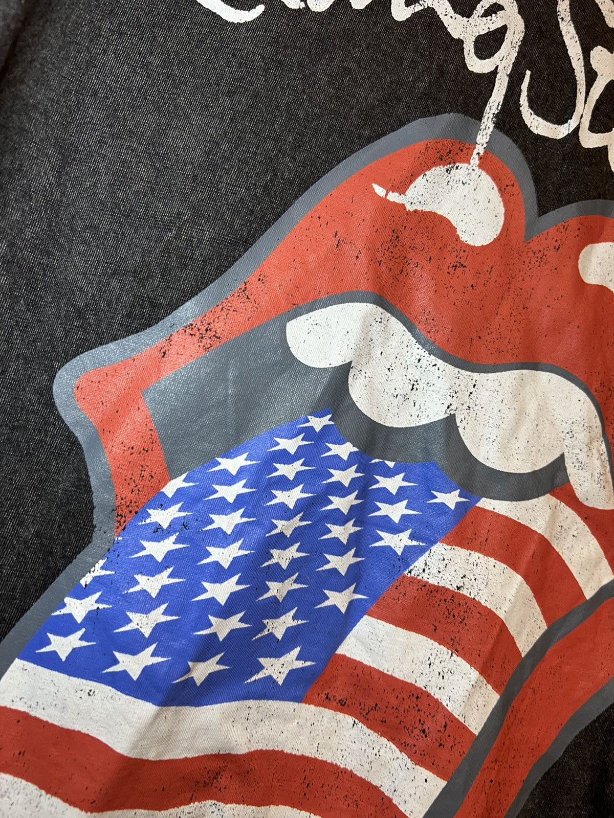 The Rolling Stones Rolling Stones USA tongue logo acid wash T-shirt Size US S / EU 44-46 / 1 - 7 Thumbnail