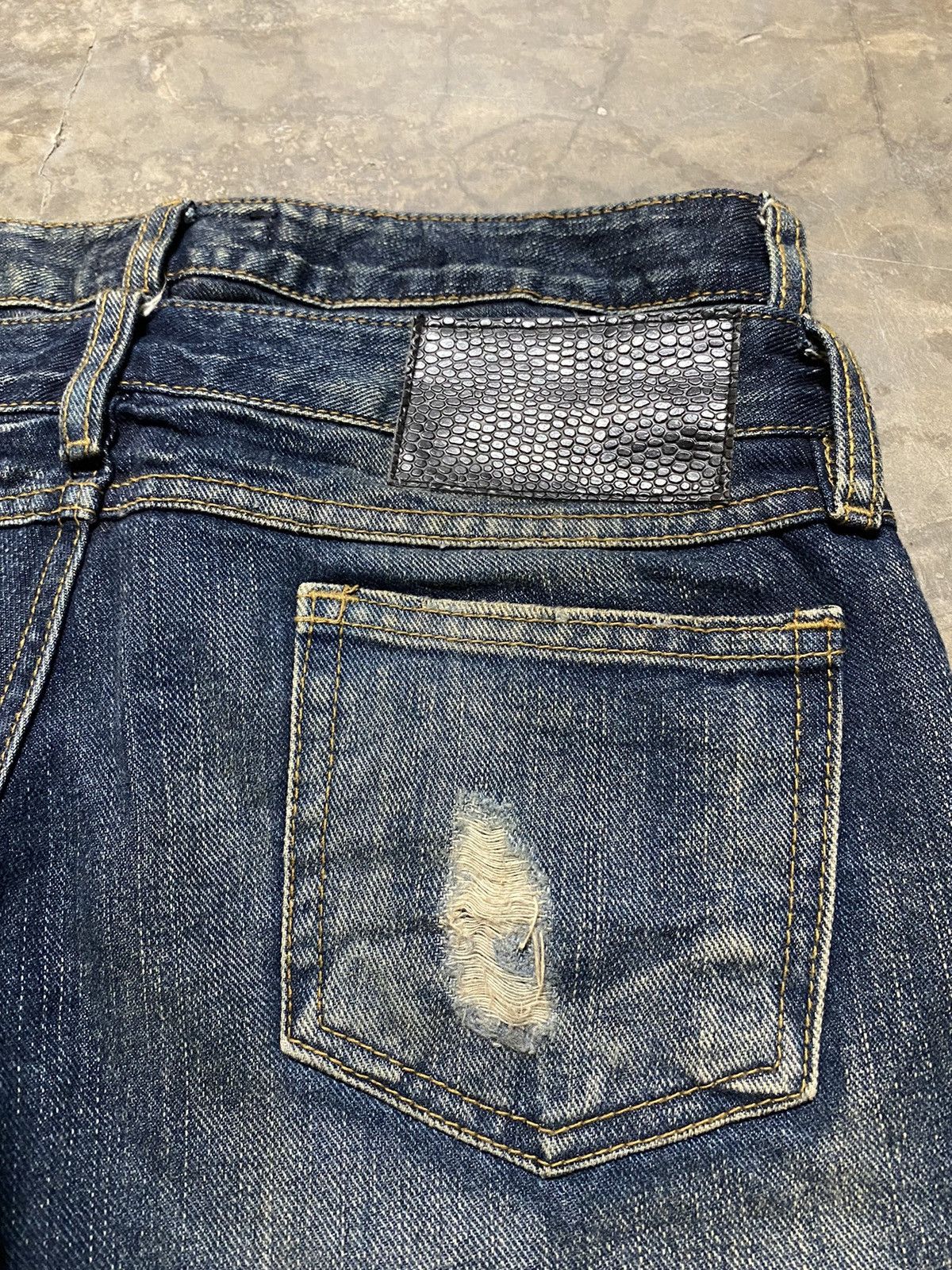 Beauty Beast × Hysteric Glamour × Japanese Brand Flare Jeans Vence Double Waist Ripped Distressed Size US 28 / EU 44 - 15 Thumbnail