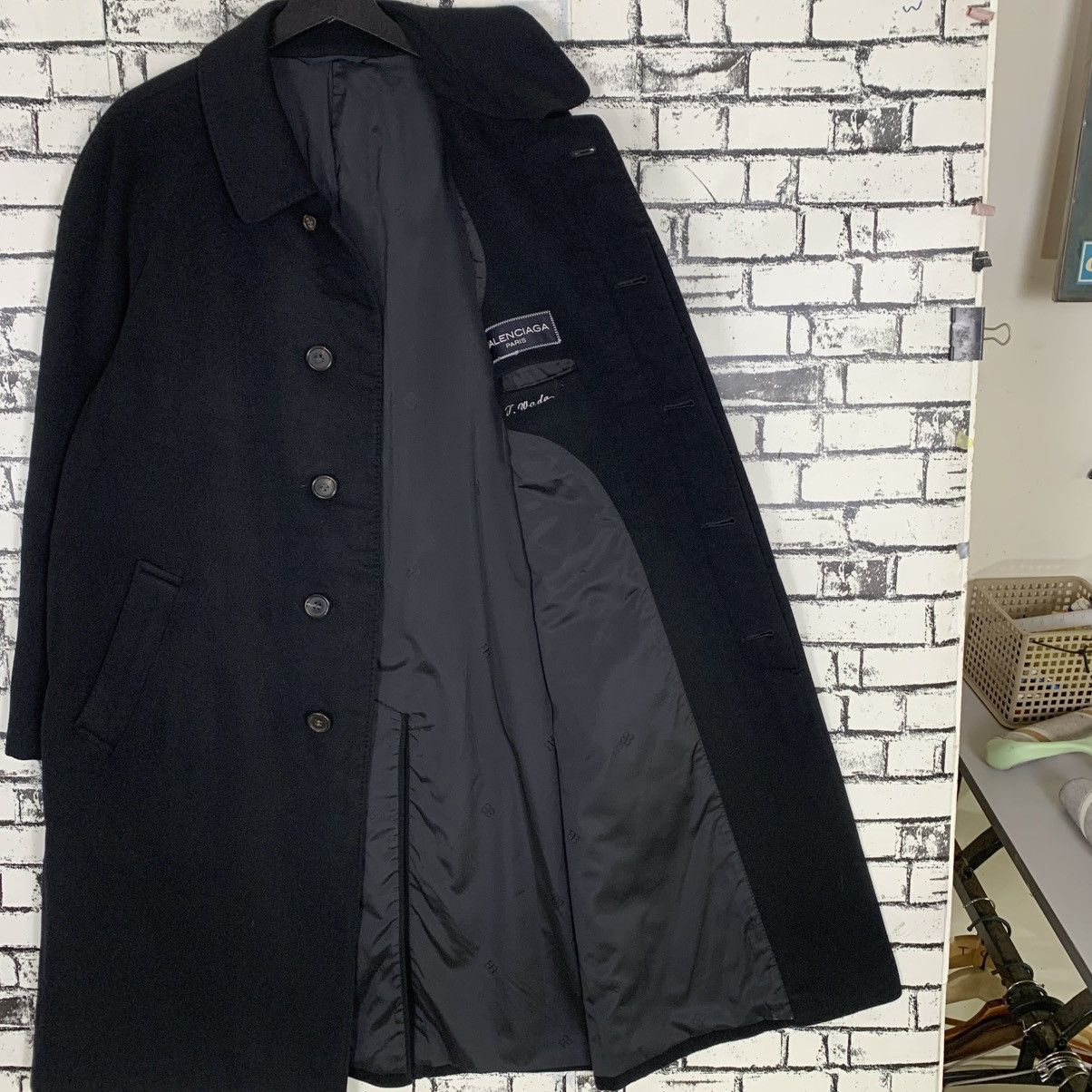 Balenciaga Vintage Balenciaga Wool Long Coat Size US M / EU 48-50 / 2 - 6 Thumbnail