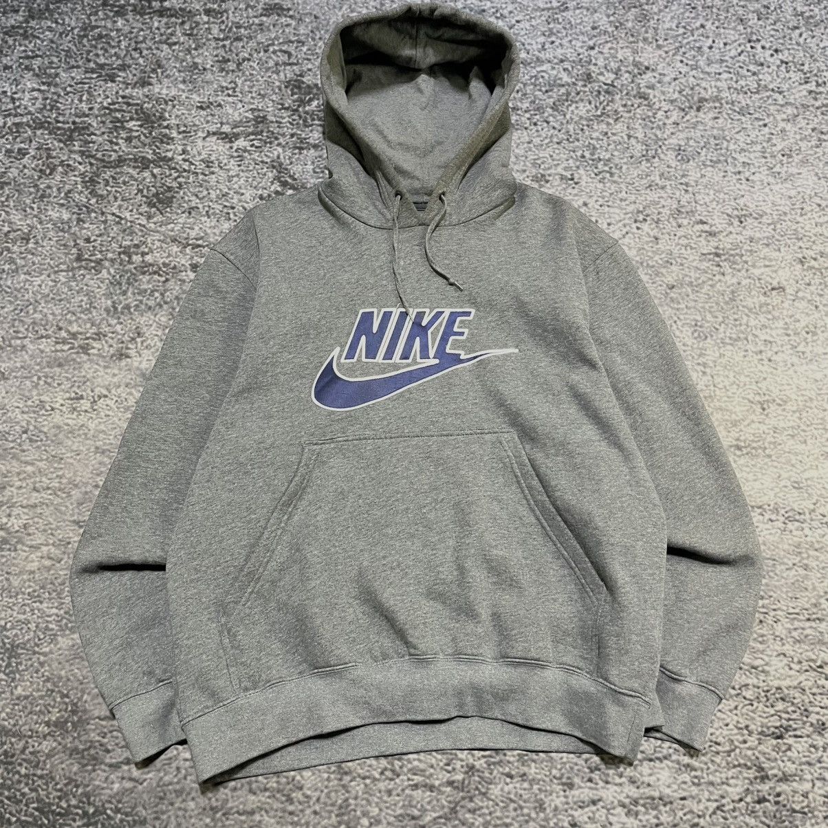 Nike VINTAGE Y2K NIKE SWOOSH GRUNGE SKATER GRAY HOODIE MEDIUM Size US M / EU 48-50 / 2 - 3 Thumbnail