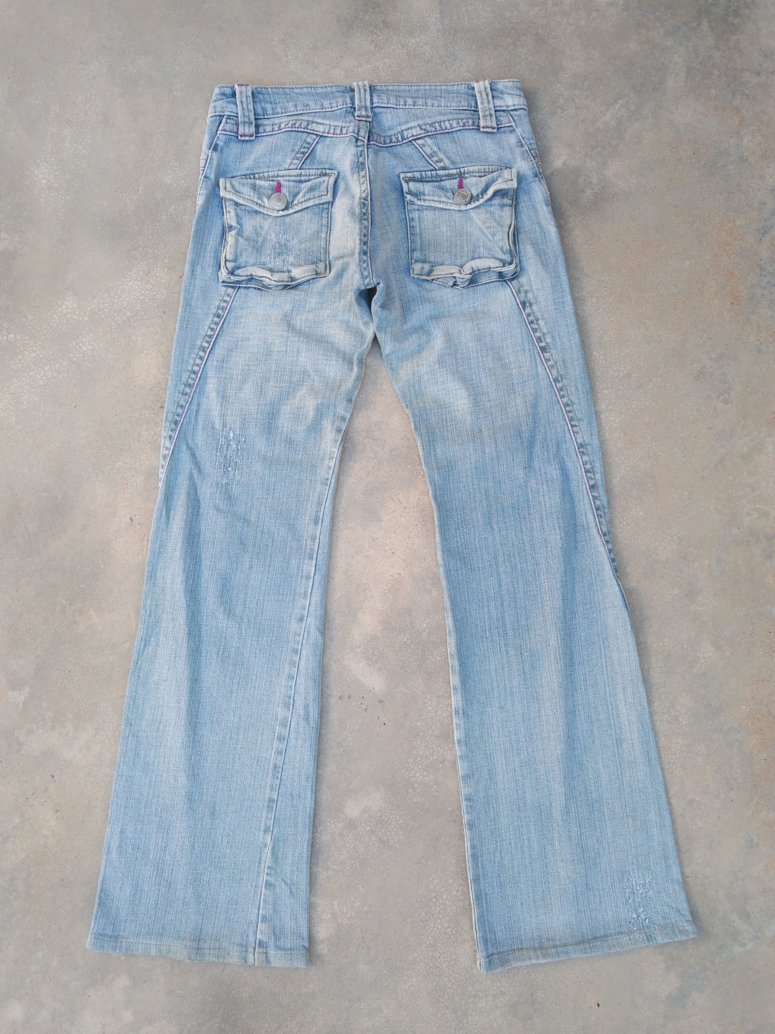 image of 90's Vintage Flared Jeans 28X30 in Blue, Men's