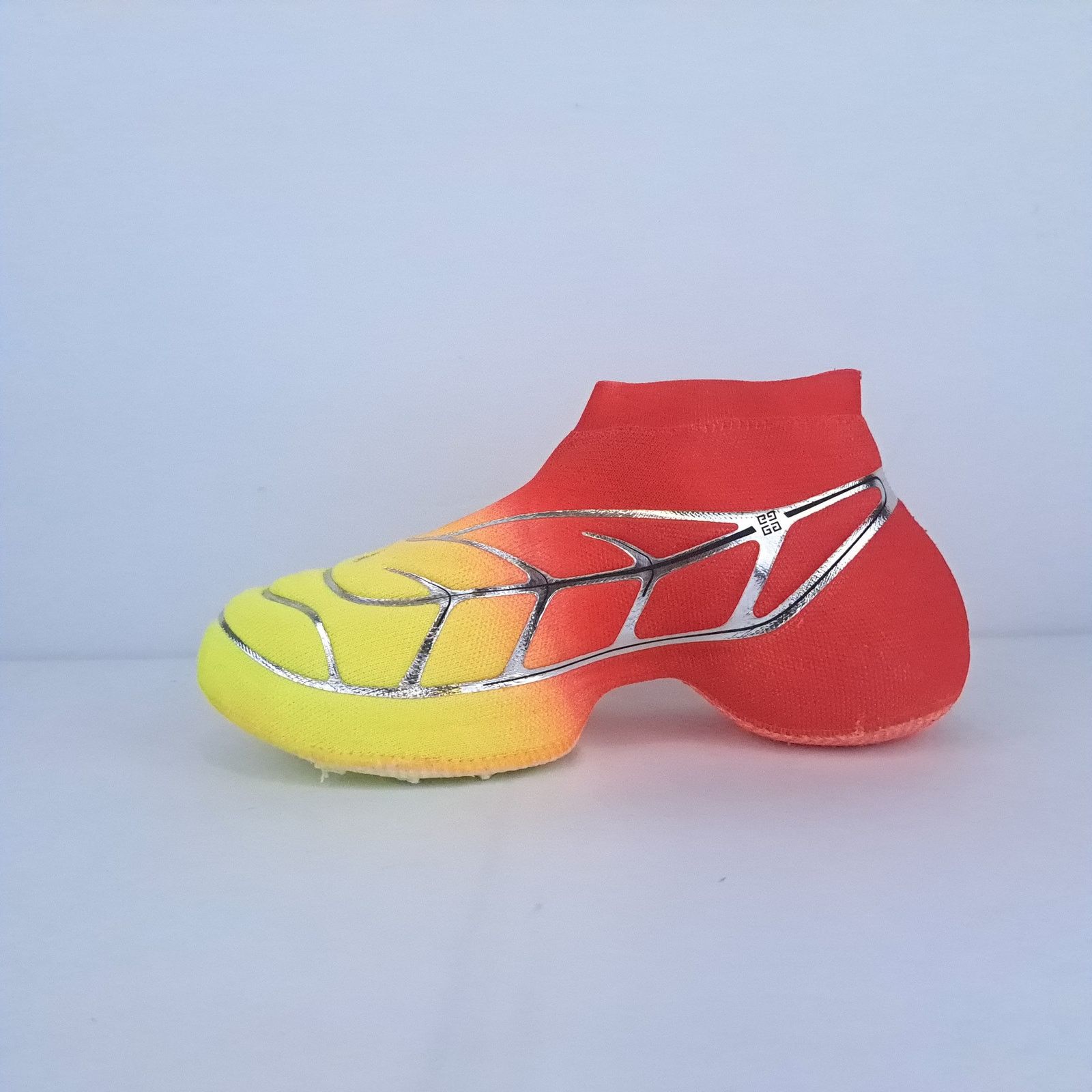 (B).Stroy × Givenchy o1rshd1 TK-360 Mid Sneakers in Red/Yellow Size US 7 / EU 40 - 5 Thumbnail