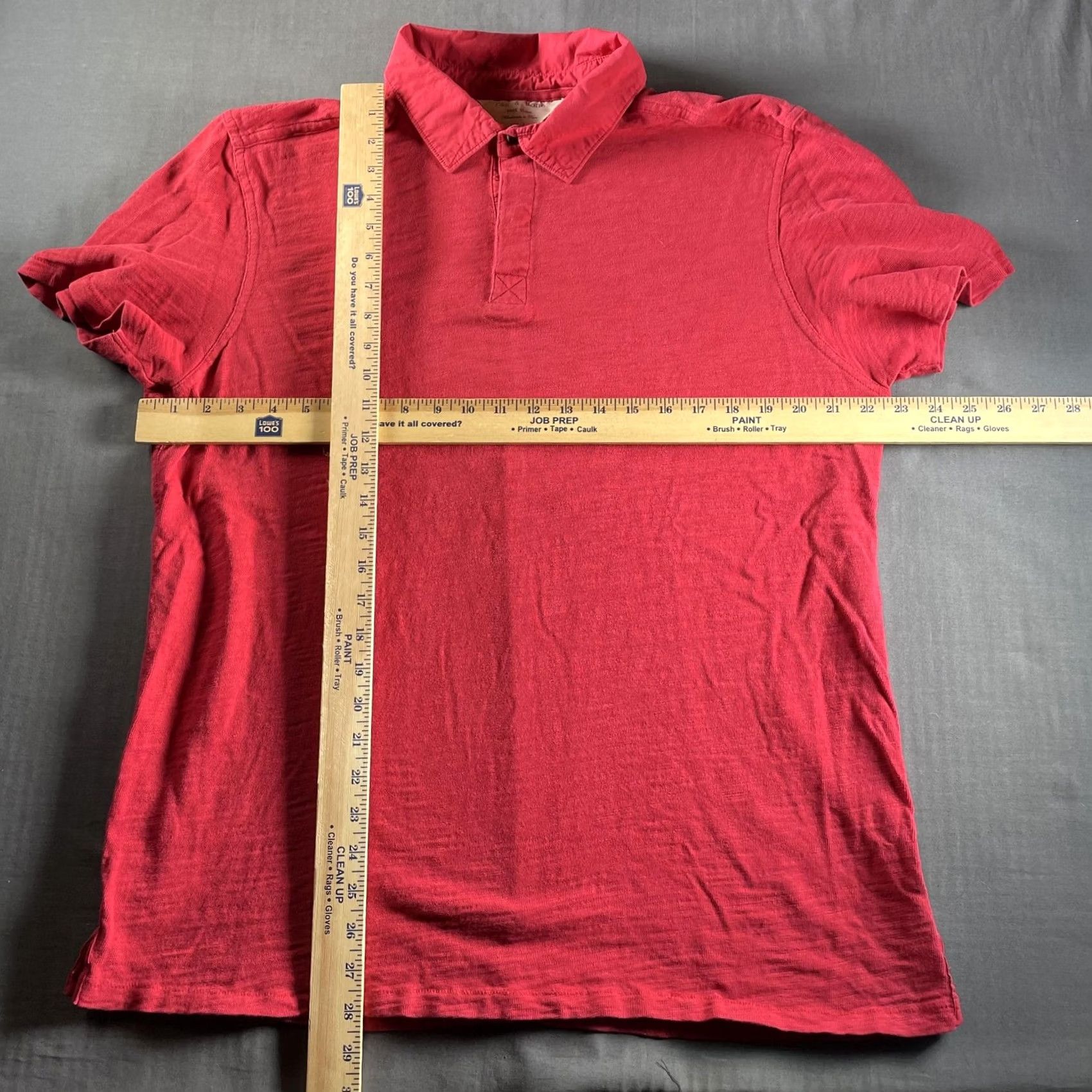Rag & Bone Rag & Bone Polo Shirt Mens 2XL Red Short Sleeve Casual Peruvian Cotton Classic Size US XXL / EU 58 / 5 - 3 Thumbnail