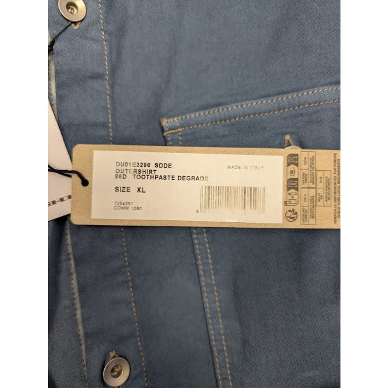 Rick Owens Drkshdw o1rshd1 Denim Outershirt Toothpaste Degrade in Blue Size US XL / EU 56 / 4 - 19 Thumbnail