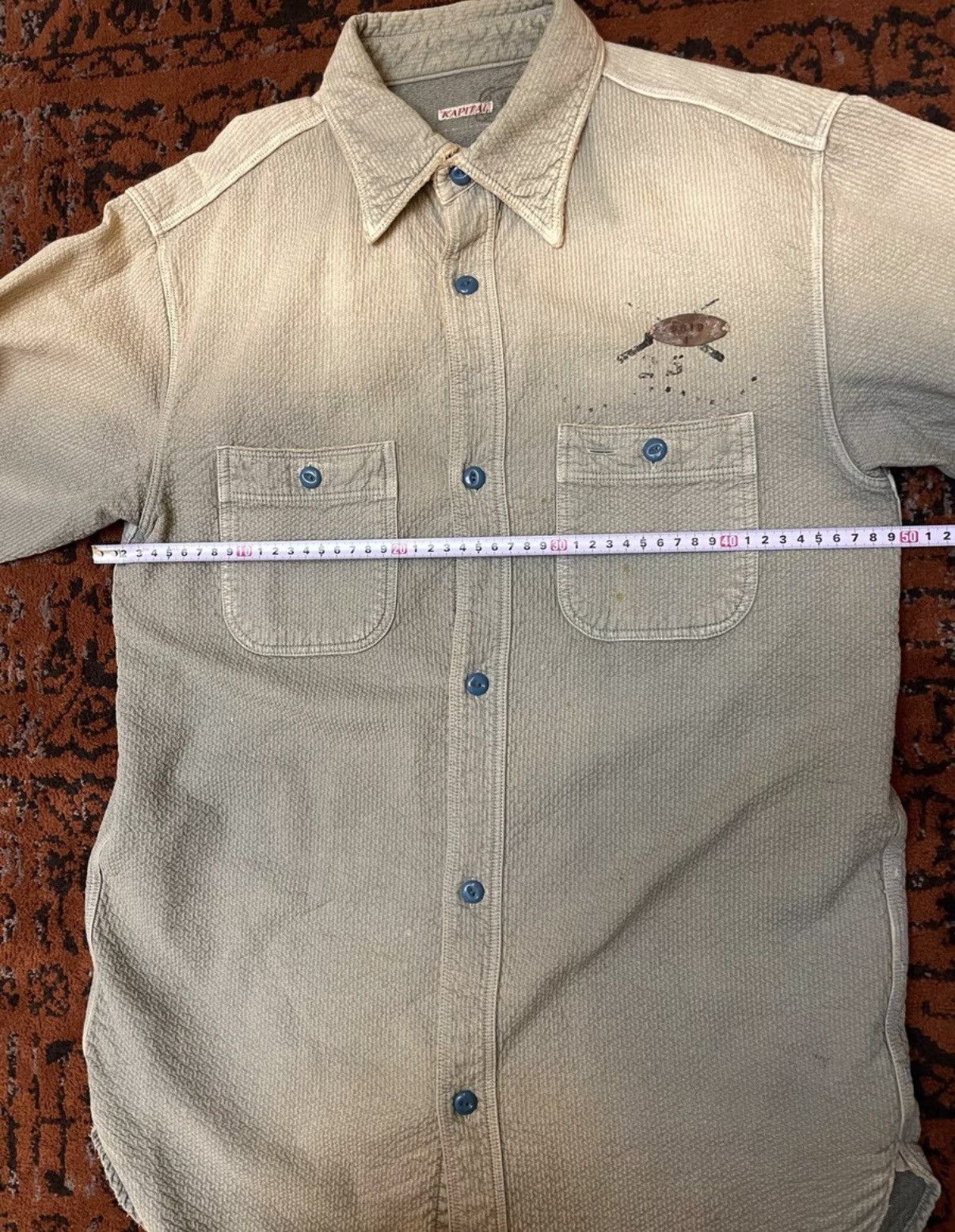 Kapital Kapital Kountry Series Mud-Dyed Sun-Faded Vintage Shirt Size US S / EU 44-46 / 1 - 5 Thumbnail