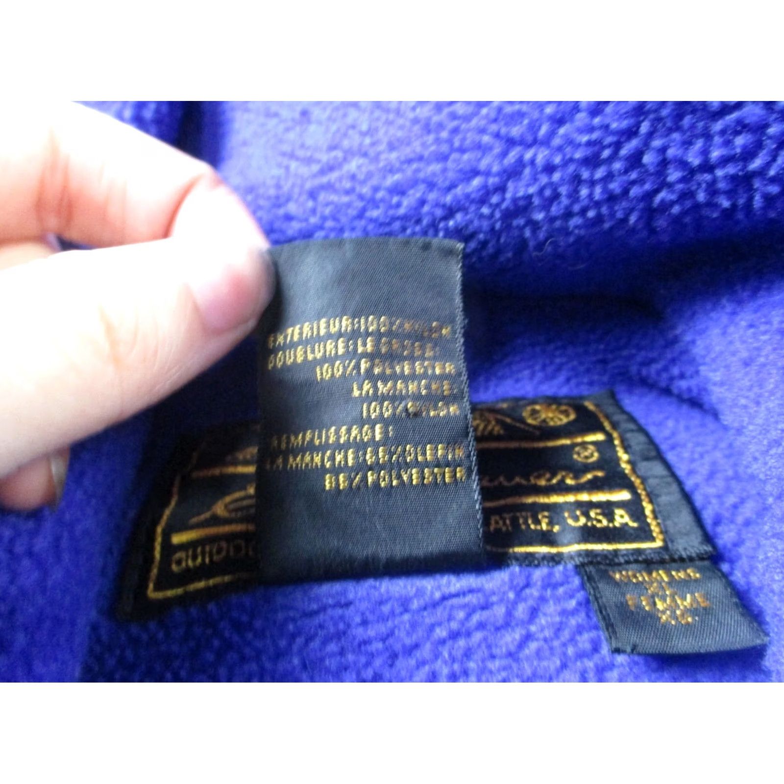 Eddie Bauer VINTAGE Eddie Bauer Jacket Womens XL Blue Puffer Fleece Lined Hiking Outdoors Size XL / US 12-14 / IT 48-50 - 7 Thumbnail