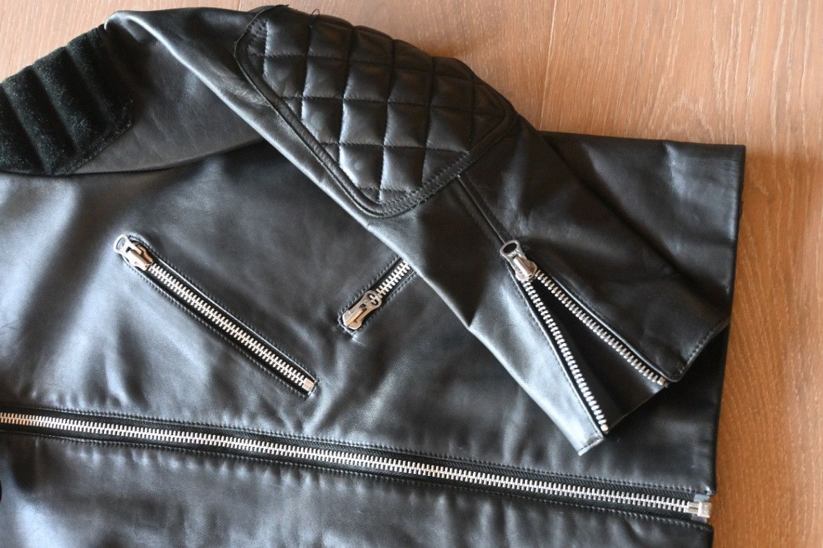 Other Acne Studios Leather Moto Jacket - Size Italian 50 (US Medium) Size US M / EU 48-50 / 2 - 2 Thumbnail