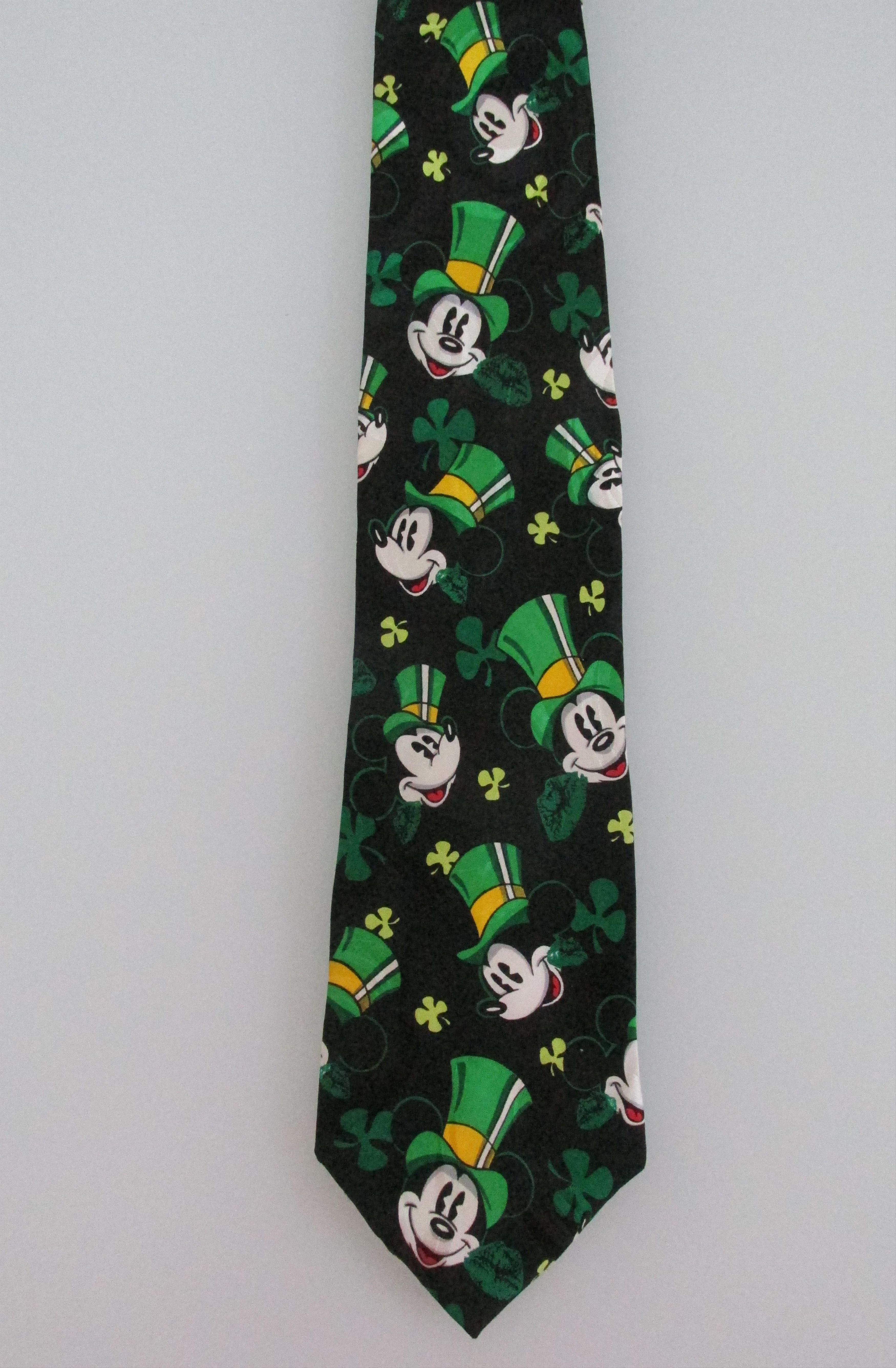 Disney Disney/Mickey Mouse St. Patrick's Day M & M Men's Silk Tie Size ONE SIZE - 2 Thumbnail