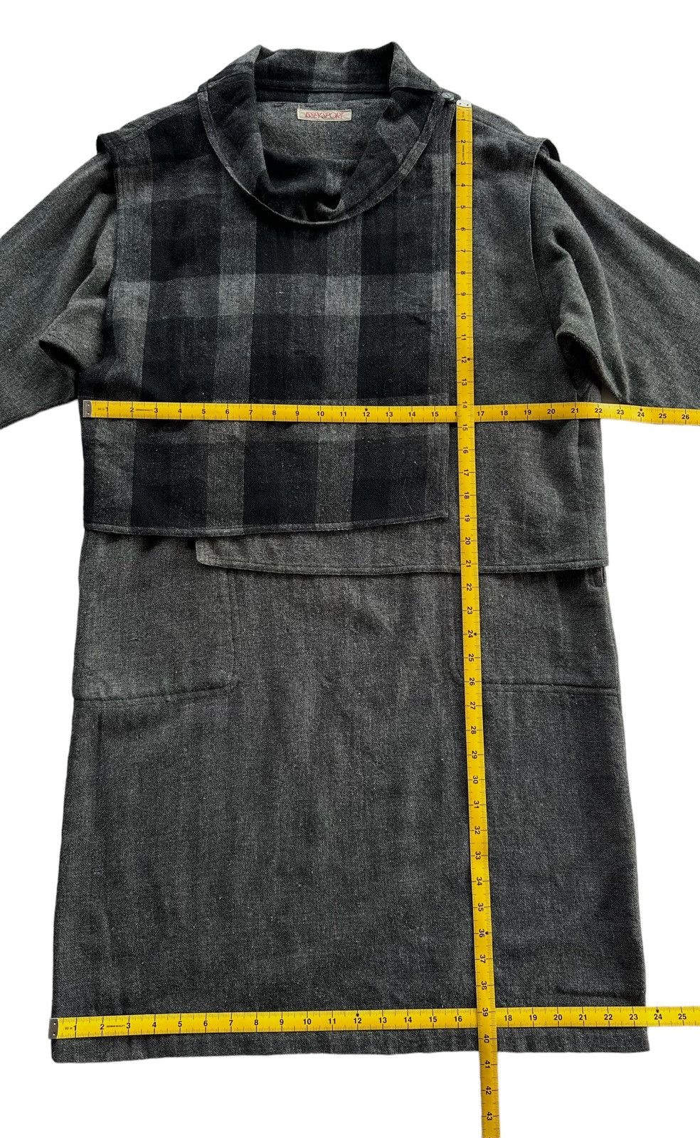 Issey Miyake × Pleats Please Issey Miyake × Vintage Issey Miyake Sports Dress Plaid Panel Chest Size US M / EU 48-50 / 2 - 22 Thumbnail