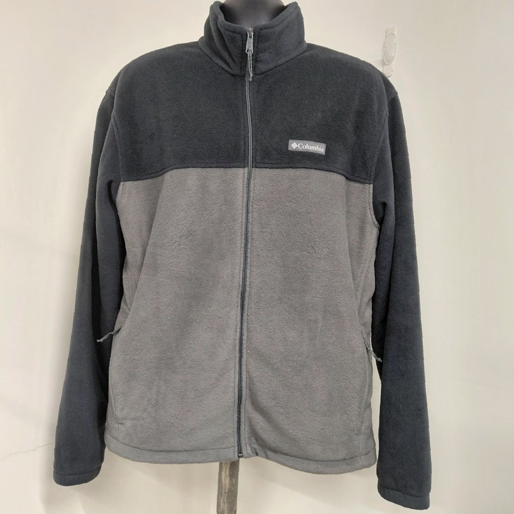 Vintage Columbia Steens Mountain Fleece Jacket Men XL Gray Black Full Zip Outdoor Hiking Jacket Size US XL / EU 56 / 4 - 2 Thumbnail