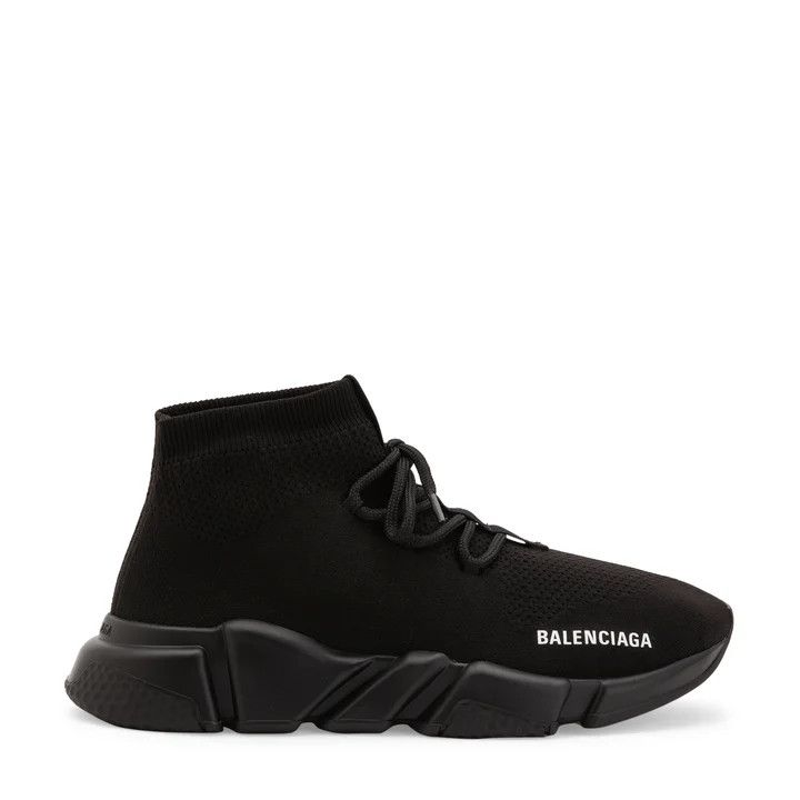 Balenciaga o1la1rc1a0226 Speed Lace-Up Recycled Knit Sneakers In Black Size US 6 / EU 39 - 1 Thumbnail