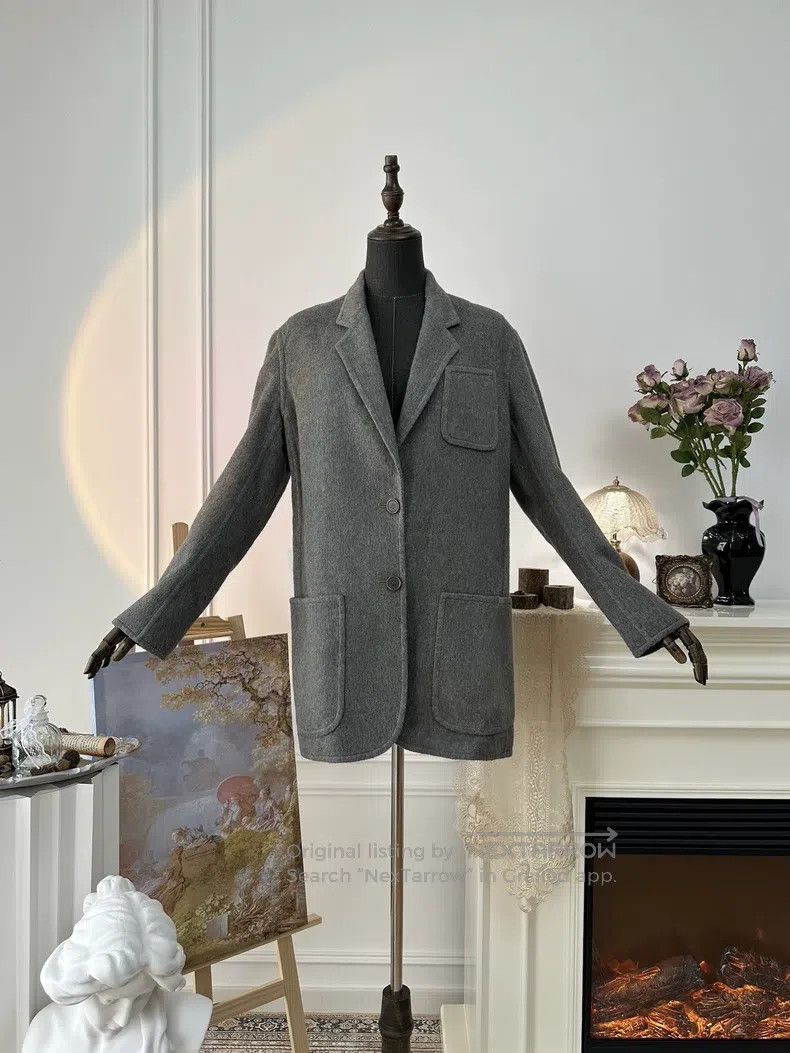 Hermes Hermes Margiela Era Wool Blazer Jacket, Gray Size XS / US 0-2 / IT 36-38 - 1 Thumbnail