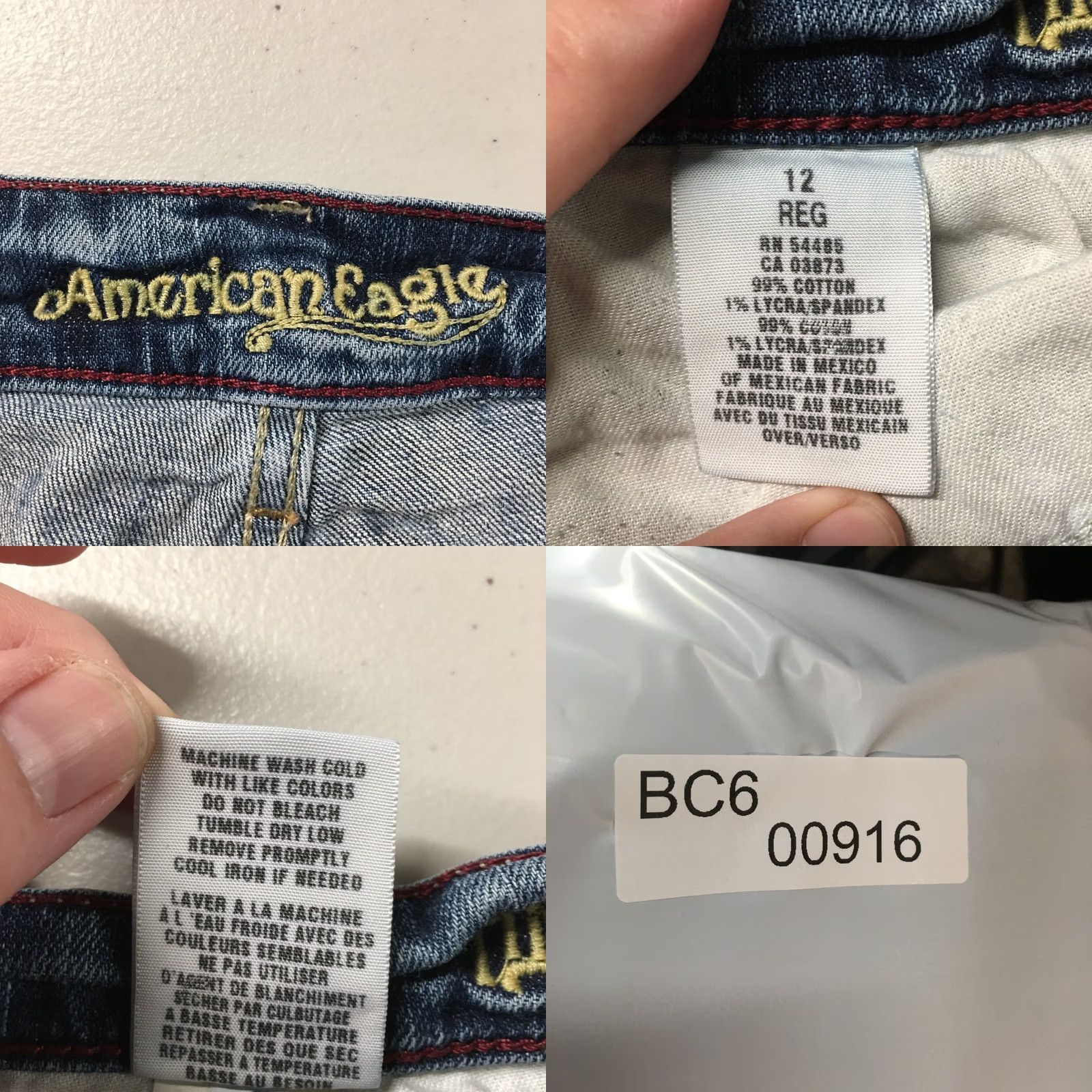 American Eagle Outfitters American Eagle Jeans Womens 12 Bootcut Regular Medium Wash Zip Fly Denim Blue Ladies Jeans Size 34" / US 12 / IT 48 - 10 Thumbnail