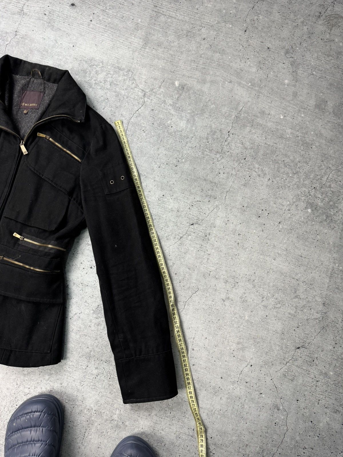 Mulberry Vintage 90’s Mulberry Multi Pocket Rick Owens Style Jacket Size L / US 10 / IT 46 - 12 Thumbnail