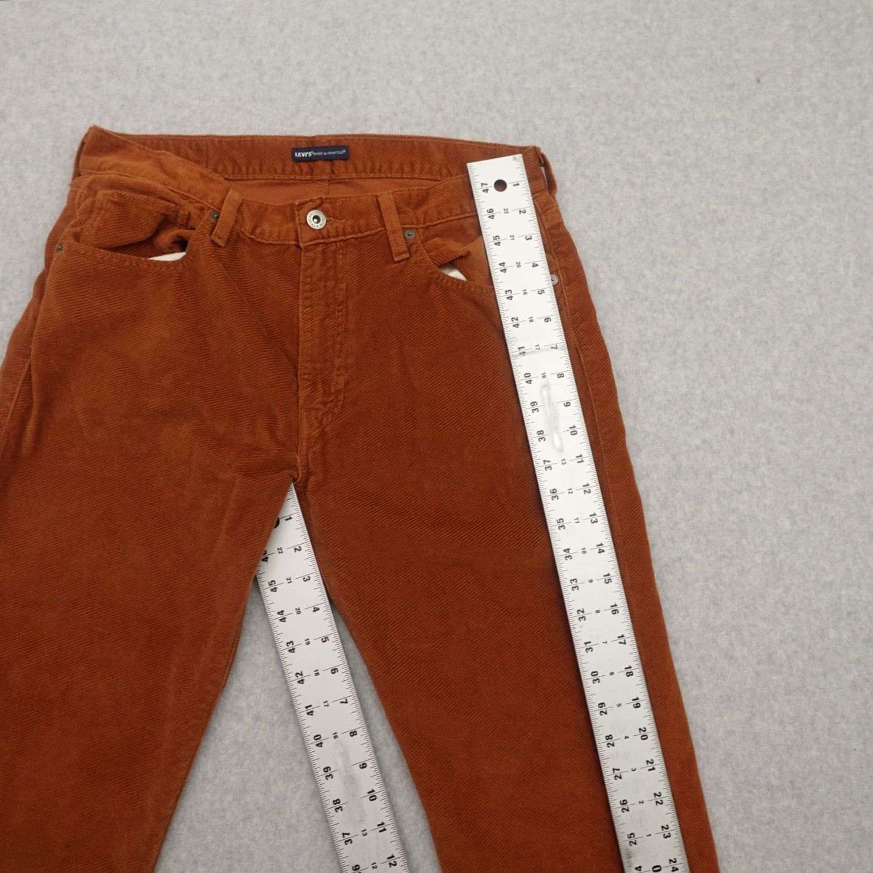 Levi's LEVIS MADE AND CRAFTED 502 Taper Mens 33 (33x31) Brown Tan Denim Shrt? Size US 33 - 6 Thumbnail
