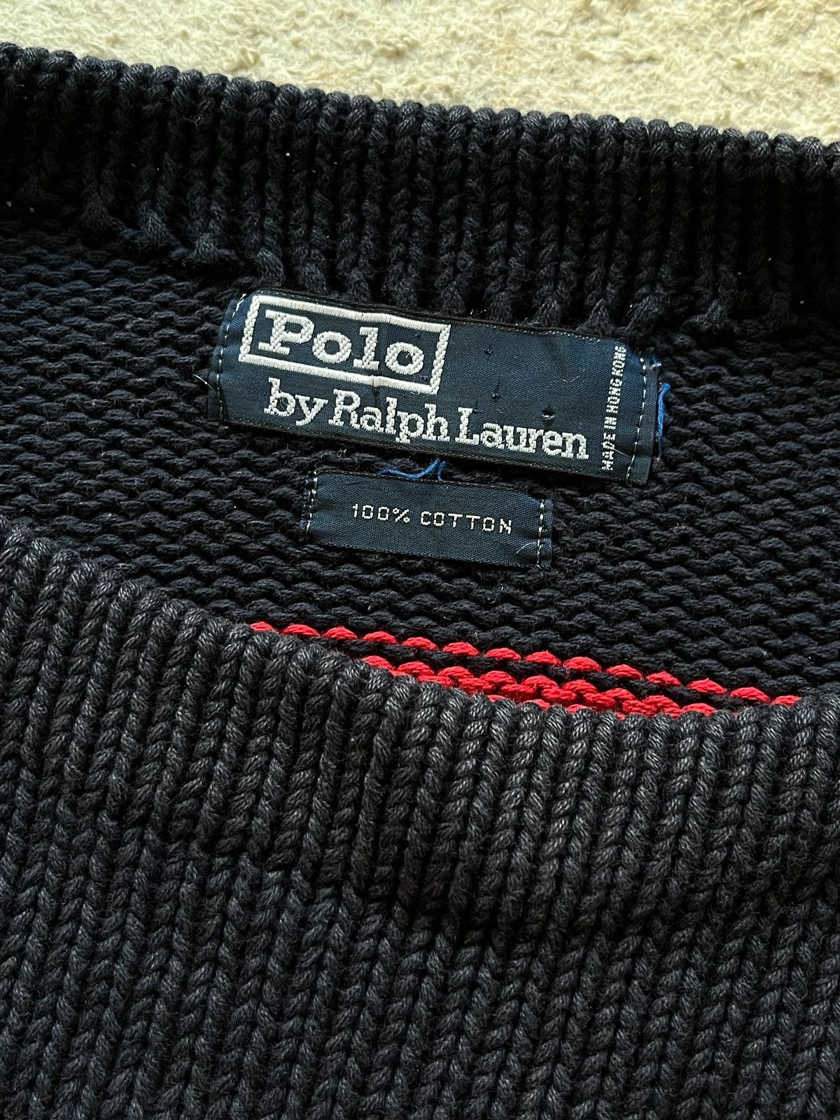 Polo Ralph Lauren OG Polo Ralph Lauren Stadium 1992 P.Wing Sweater Unique 1/1 Size US L / EU 52-54 / 3 - 4 Thumbnail
