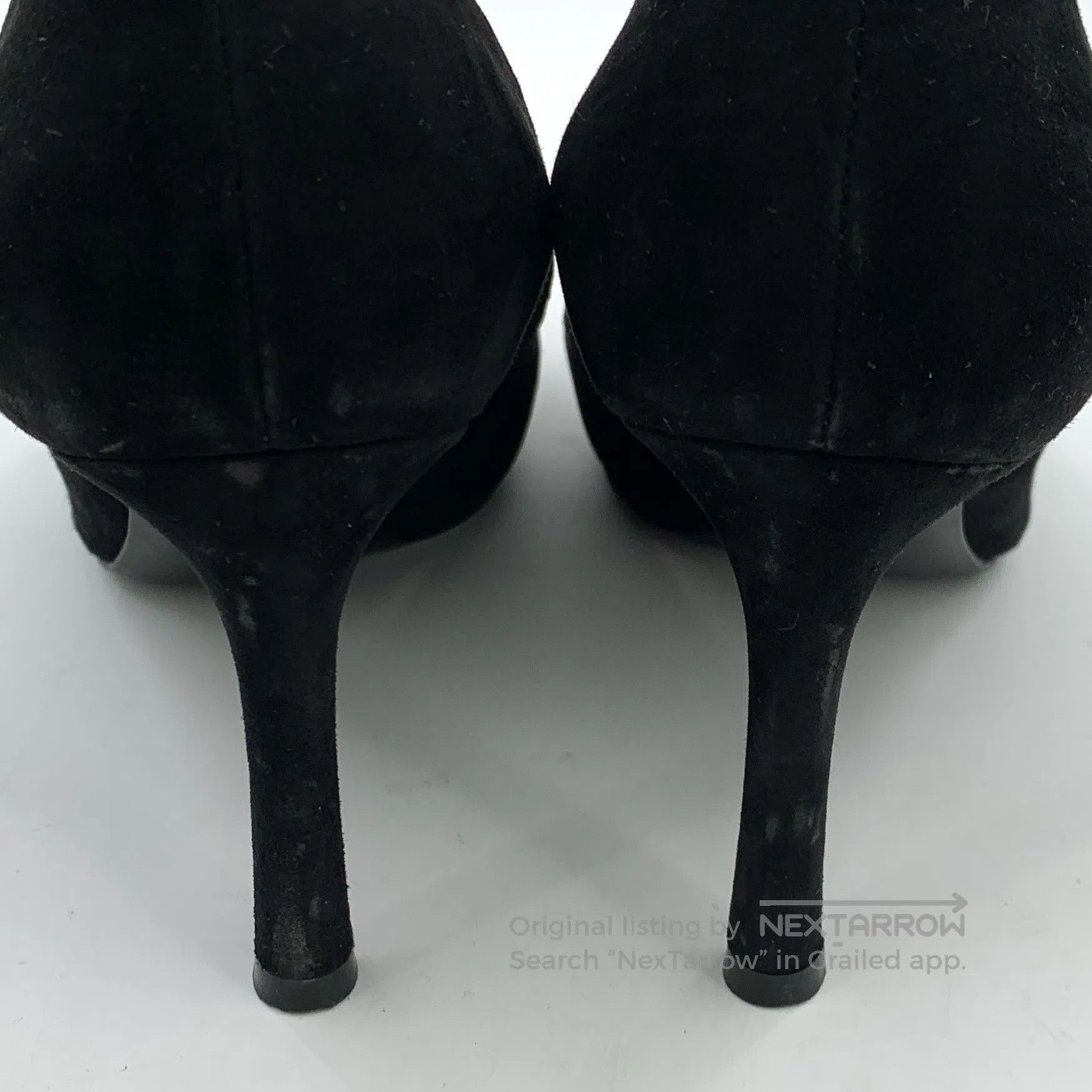 Louis Vuitton Louis Vuitton Black diamond-encrusted logo high heels with Size US 6.5 / IT 36.5 - 9 Thumbnail