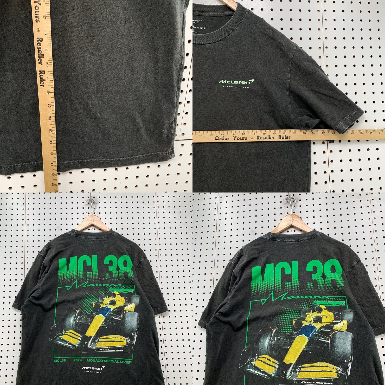 Abercrombie & Fitch Abercrombie & Fitch Mclaren Shirt Mens Medium Faded Black MCL 38 Formula 1 Size US M / EU 48-50 / 2 - 8 Thumbnail