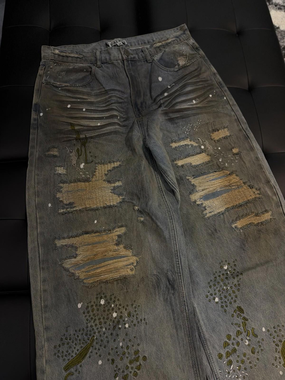 Vale Valley Baggy Denim Blue Jeans Size 36 (NEW) Size US 36 / EU 52 - 5 Thumbnail