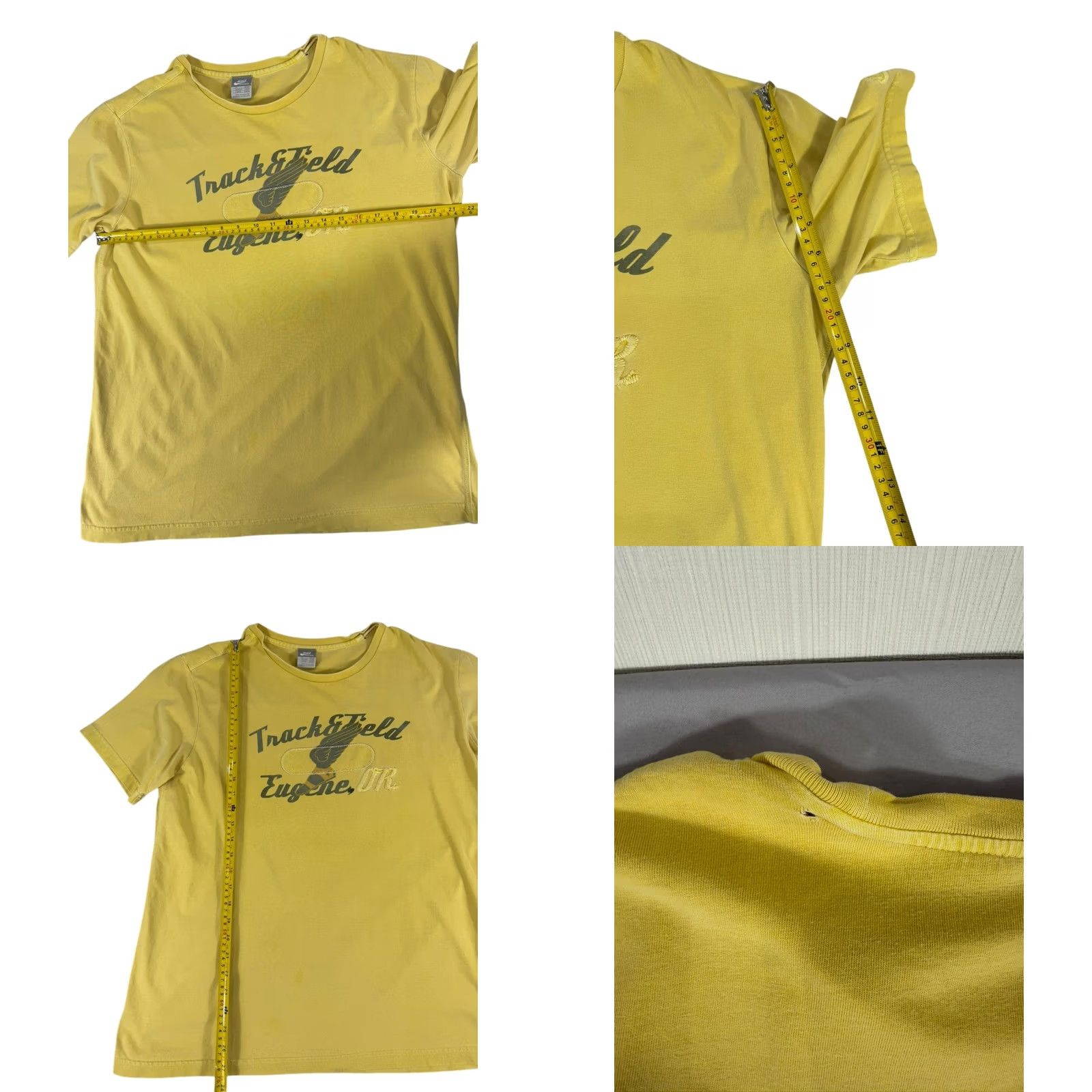 Nike Nike Men’s XL Yellow Track & Field Cotton T-Shirt XL Size US XL / EU 56 / 4 - 8 Thumbnail