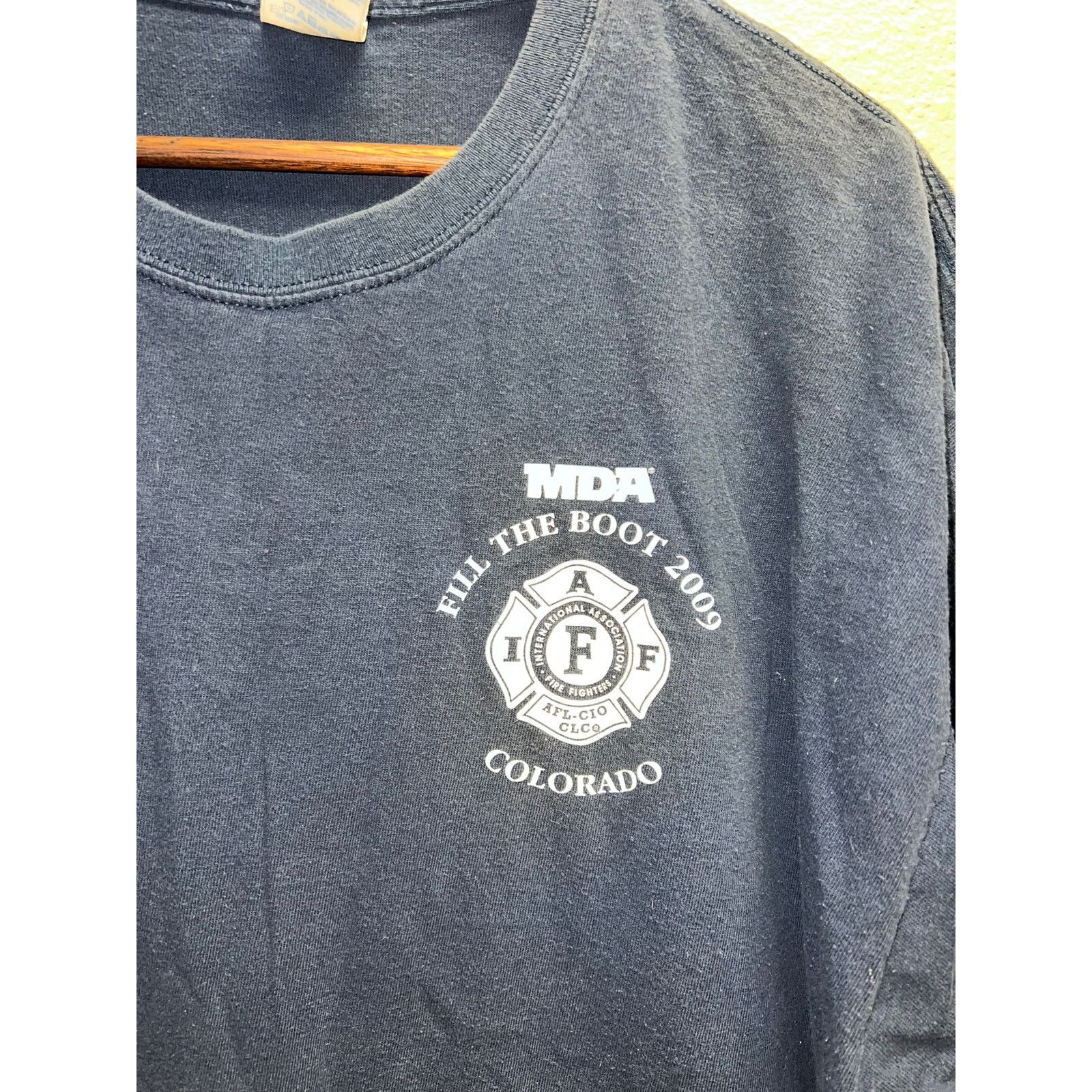 Gildan Fill The Boot Firefighter Shirt Fire Fighers & MDA Tee XL Size US XL / EU 56 / 4 - 3 Thumbnail