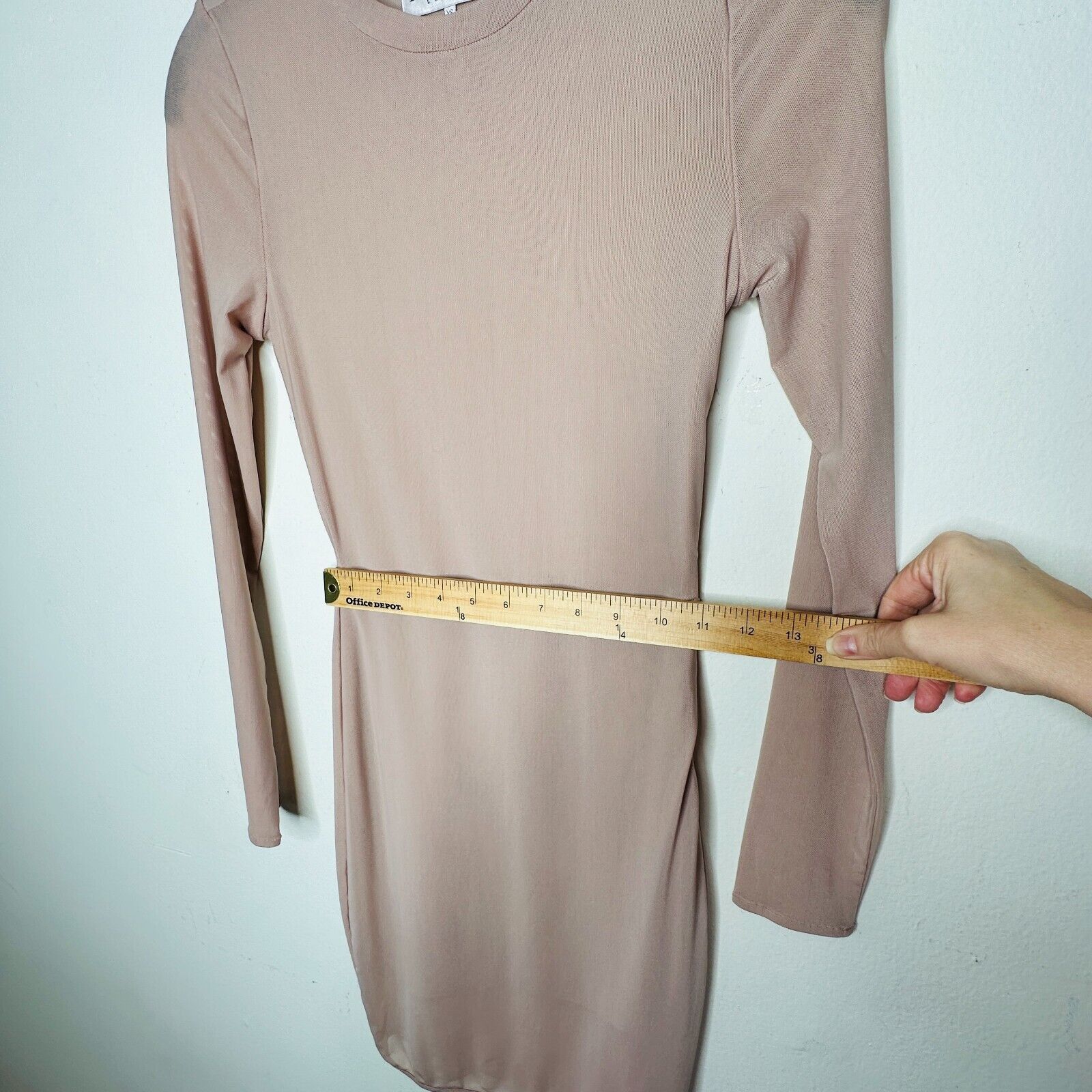 House of CB House of CB Pink Sheer Long Sleeve Zip High Neck Dress XS Size XS / US 0-2 / IT 36-38 - 14 Thumbnail