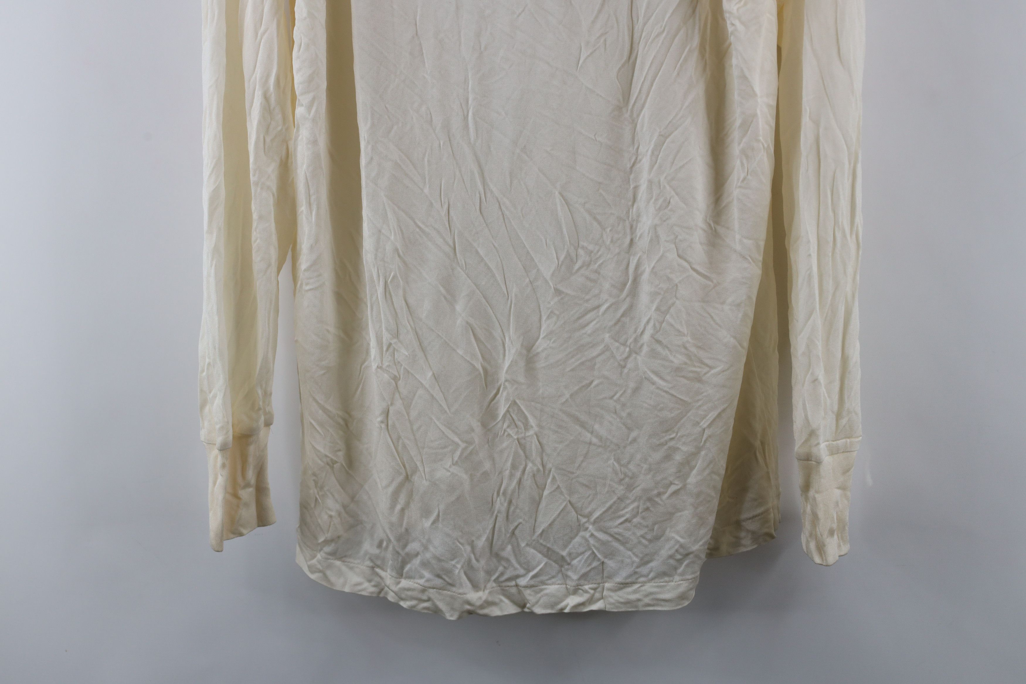 Vintage Vintage 90s Streetwear Sheer Silk Long Sleeve T-Shirt Size US XL / EU 56 / 4 - 3 Thumbnail