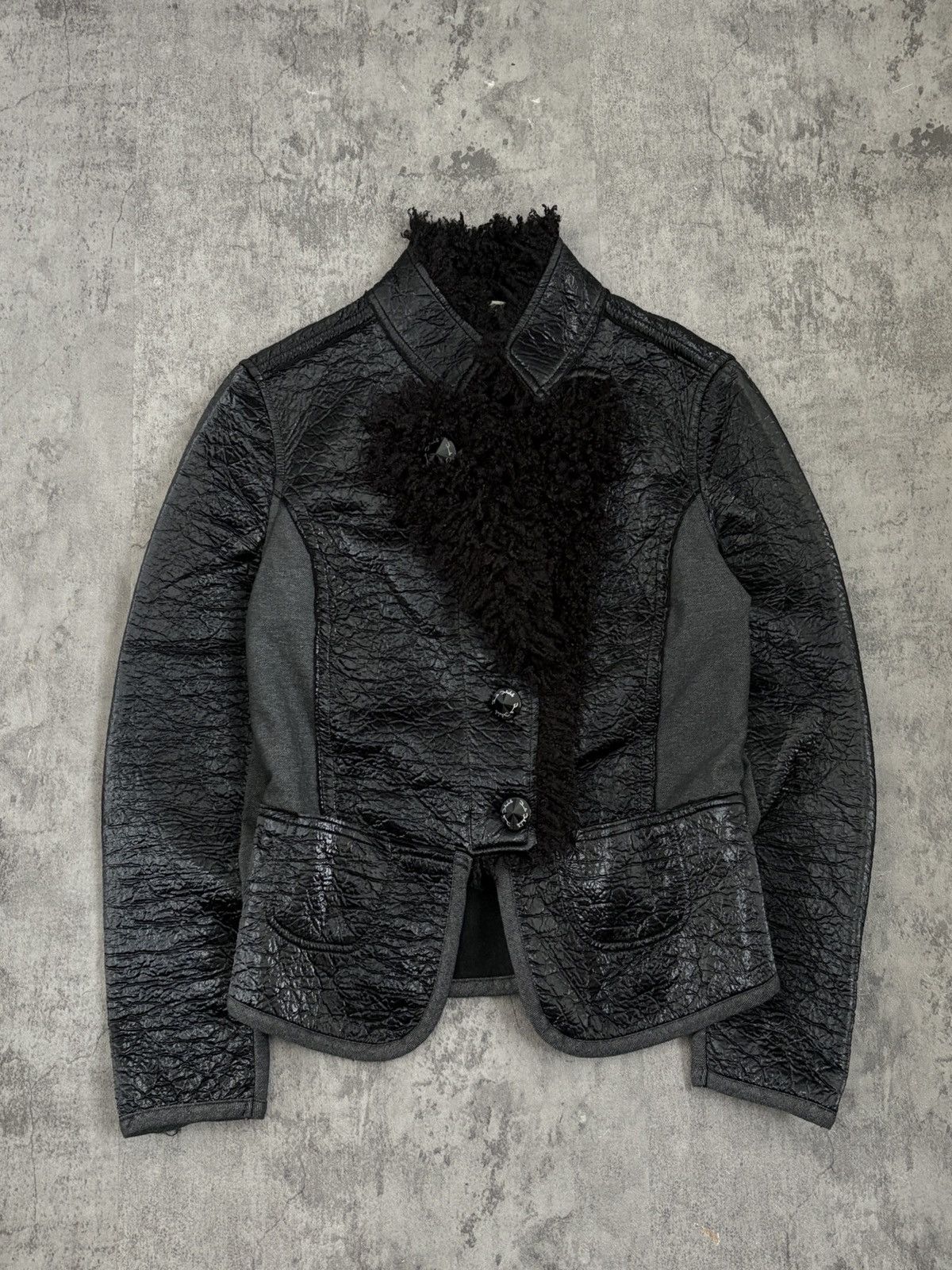 Elisa Cavaletti Elisa Cavaletti Avant Garde Goth Nero Black Jacket Size S / US 4 / IT 40 - 1 Thumbnail