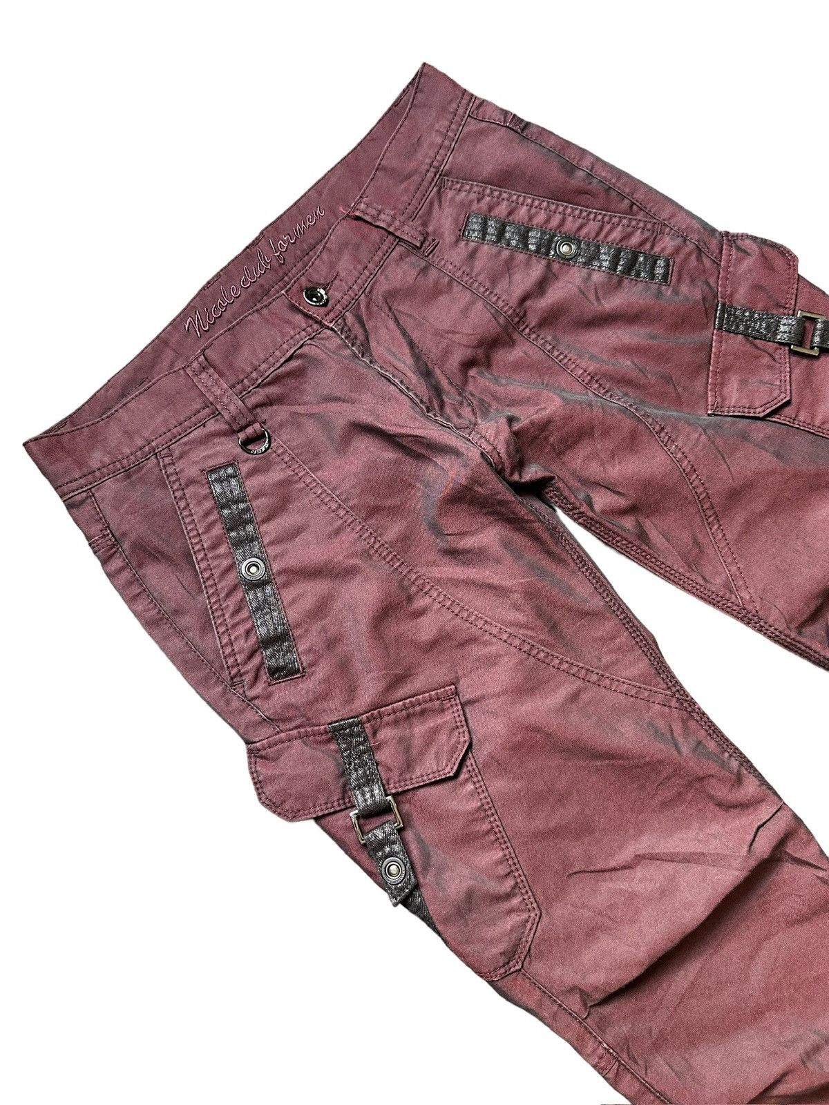 If Six Was Nine [33 x 42] Y2k NCFM gasmask j-rock Gothic cargo pant Size US 33 - 8 Thumbnail