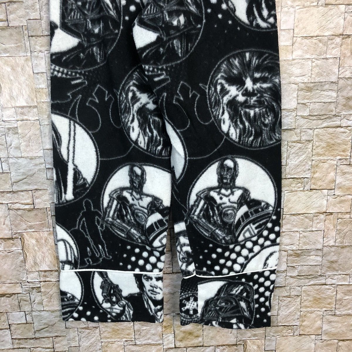 Japanese Brand × Vintage Star Wars Black White Joggers Pants #a331 Size 24" / US 00 / IT 34 - 12 Thumbnail