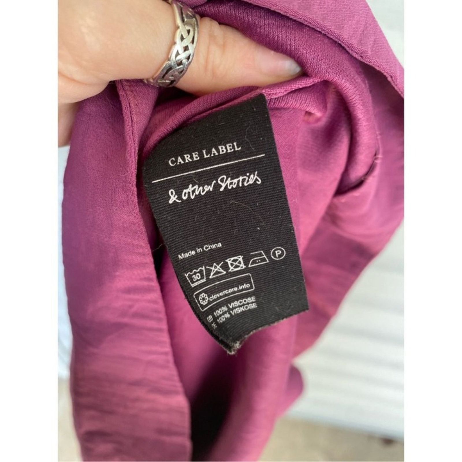 & Other Stories & Other Stories Purple Pink Dress, Viscose Shift 12, MP $199 Size XL / US 12-14 / IT 48-50 - 3 Thumbnail