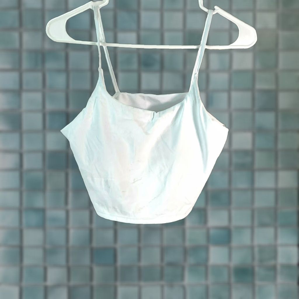 Vintage Womens Sports Bra Top Shapewear Padded Spaghetti Straps White XL Adult - Bras - Activewear - 90s/Not Applicable Size XL / US 12-14 / IT 48-50 - 1 Thumbnail