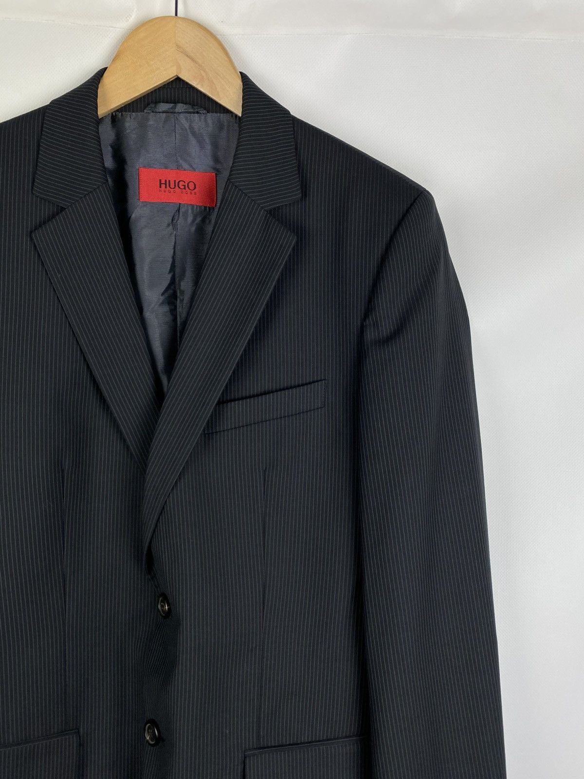 Hugo Boss Hugo Boss Aamon / Hago wool striped blazer jacket sportcoat Size 38R - 5 Thumbnail
