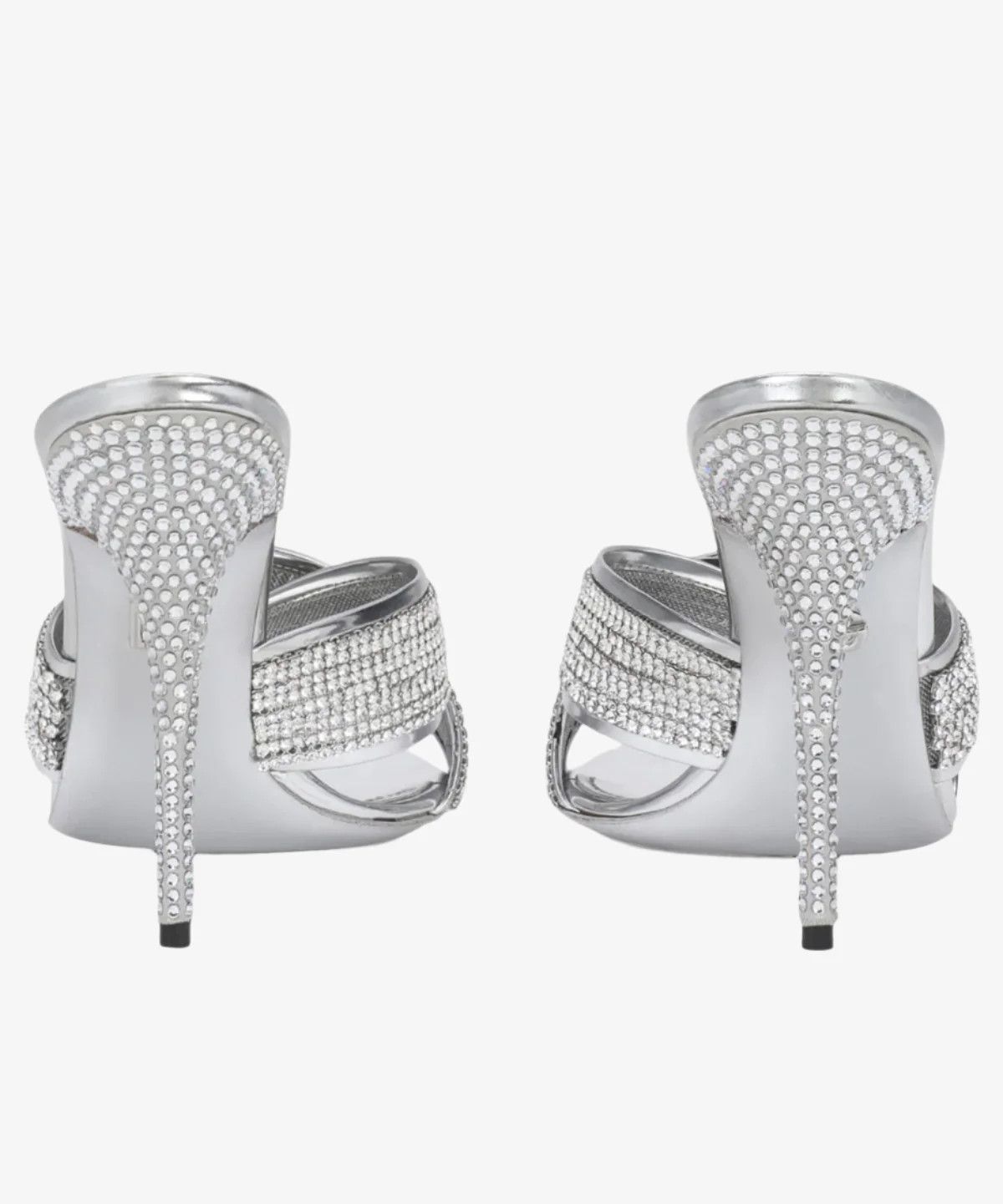 Dolce & Gabbana os11x0326 Crystal Mesh Mules in Silver Size US 5.5 / IT 35.5 - 3 Thumbnail