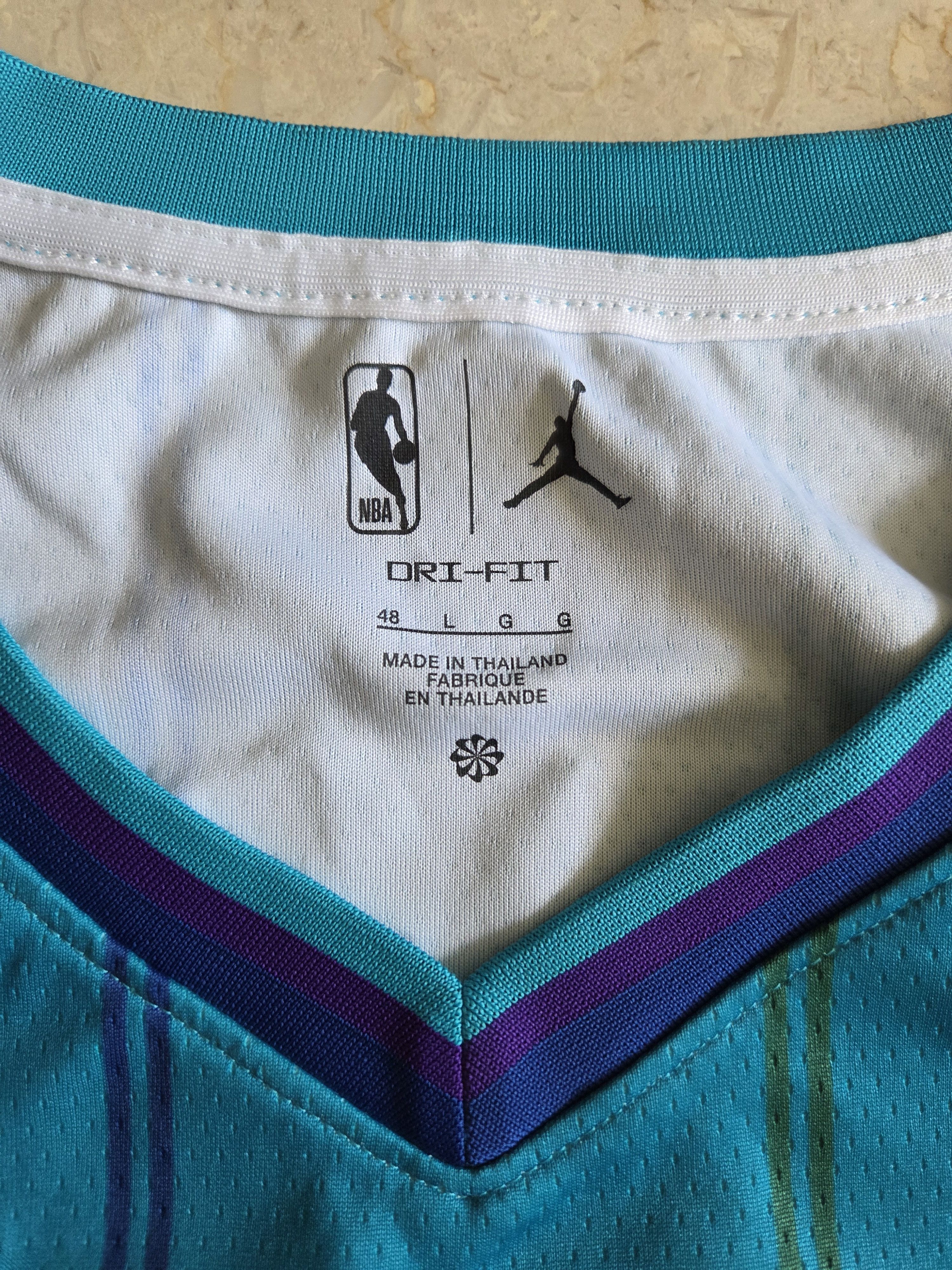 NBA Authentic Jordan Men's Hornets 2024 Classic Swingman Jersey Size US L / EU 52-54 / 3 - 3 Thumbnail