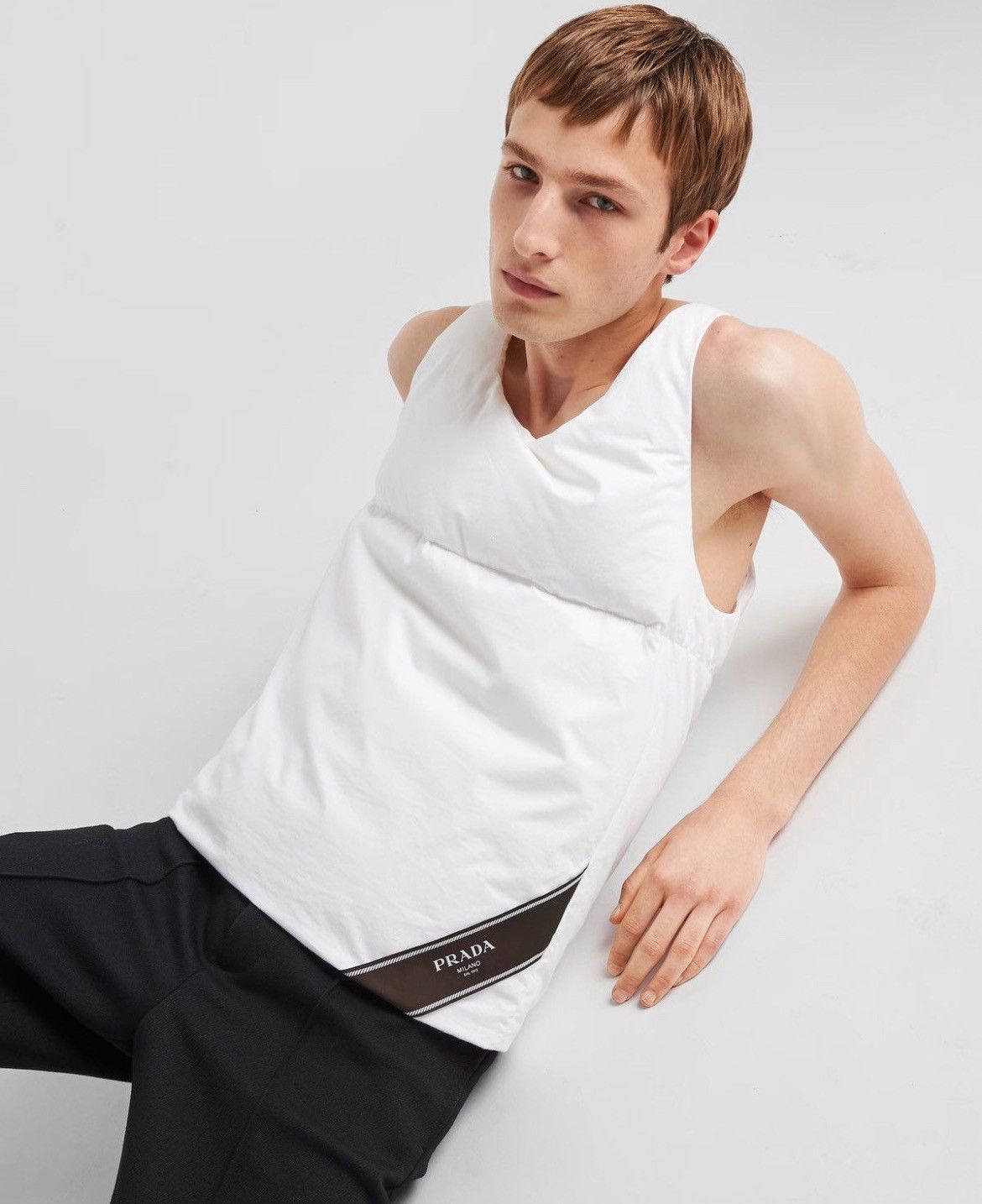 Prada × Raf Simons Prada F/W 2023 by Raf Simons padded goose down vest pillow Size US L / EU 52-54 / 3 - 5 Thumbnail