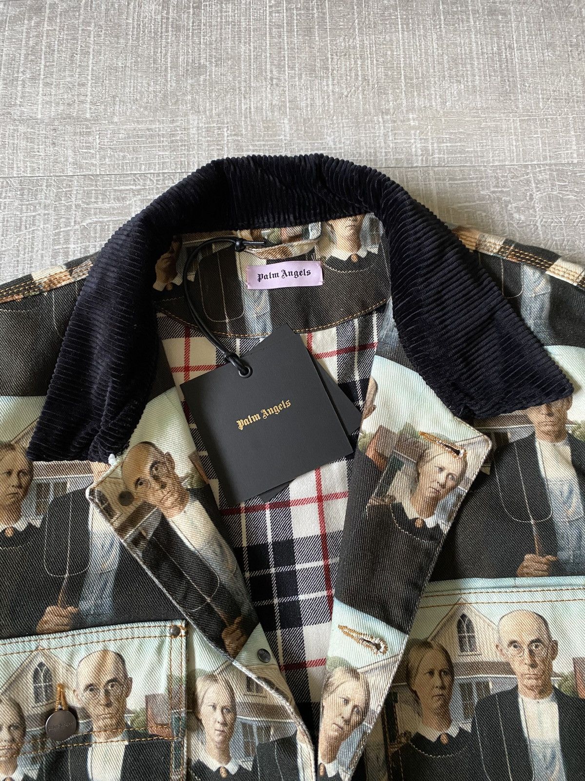 Palm Angels Palm Angels American Gothic Work Jacket Size 40R - 7 Thumbnail
