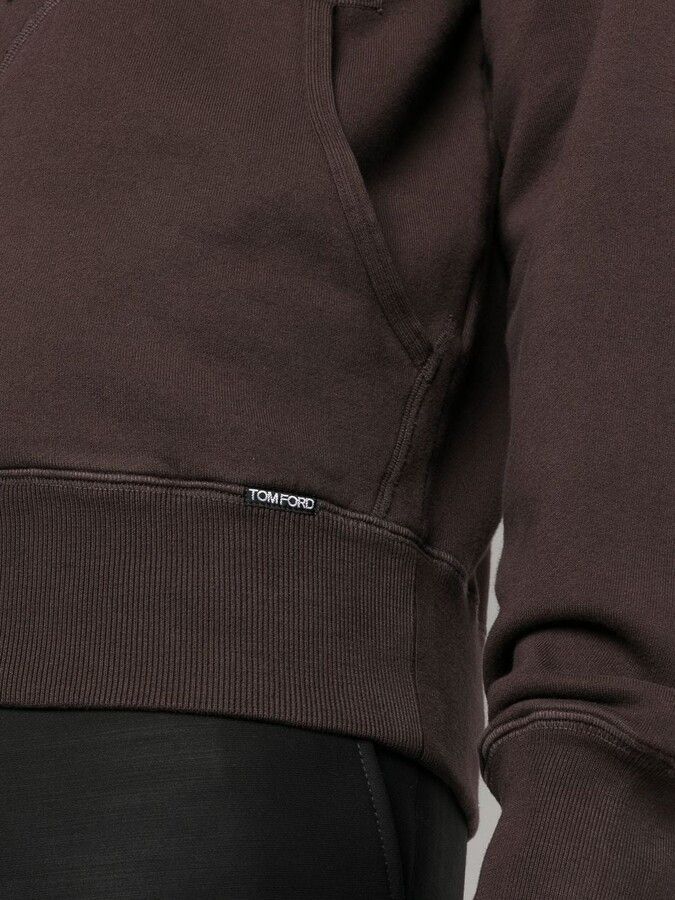 o1loc1c0724 Zip-Up Hoodie in Dark Brown