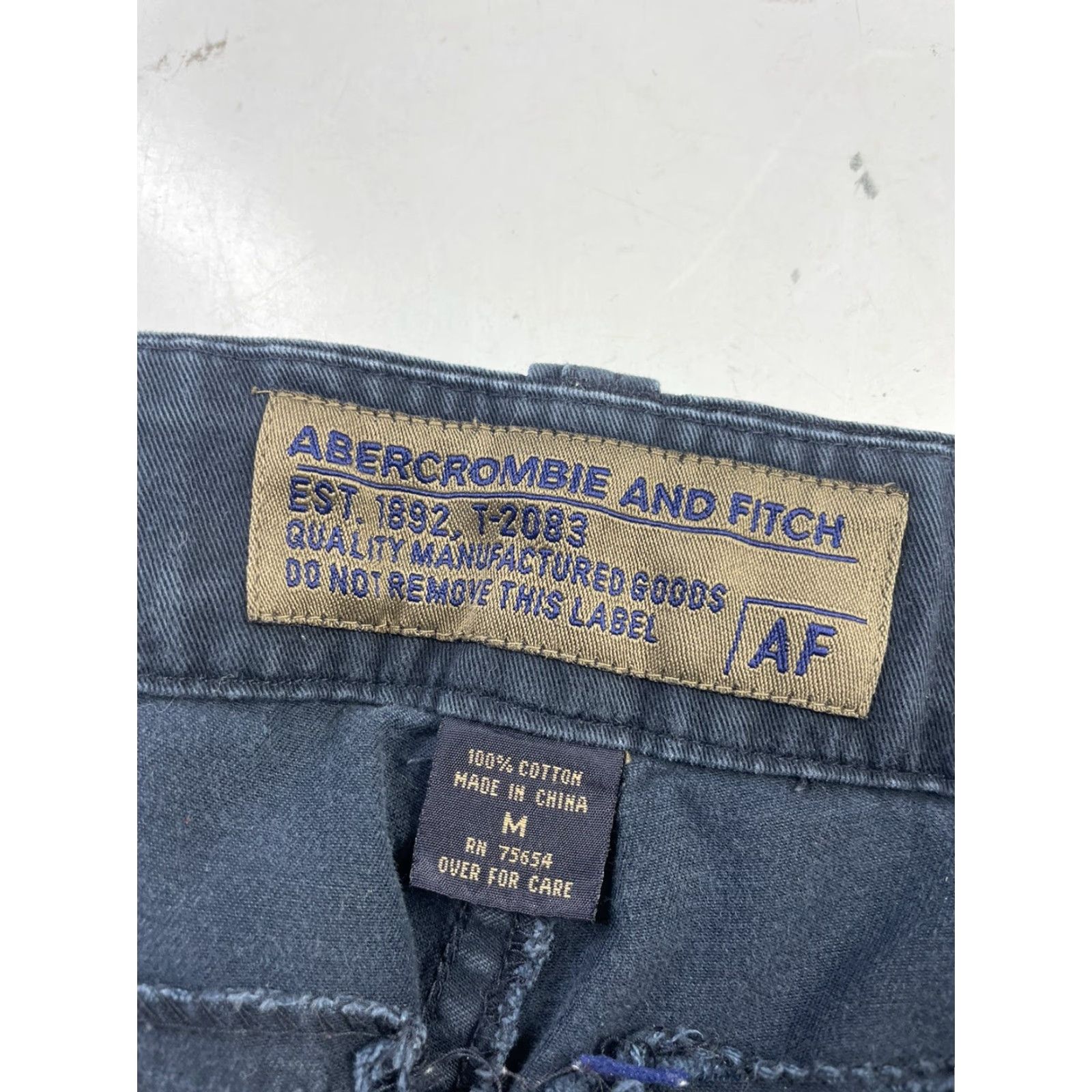 Abercrombie & Fitch VINTAGE Abercrombie & Fitch Cargo Pants Blue Belted Men's Medium Size US 31 - 2 Thumbnail
