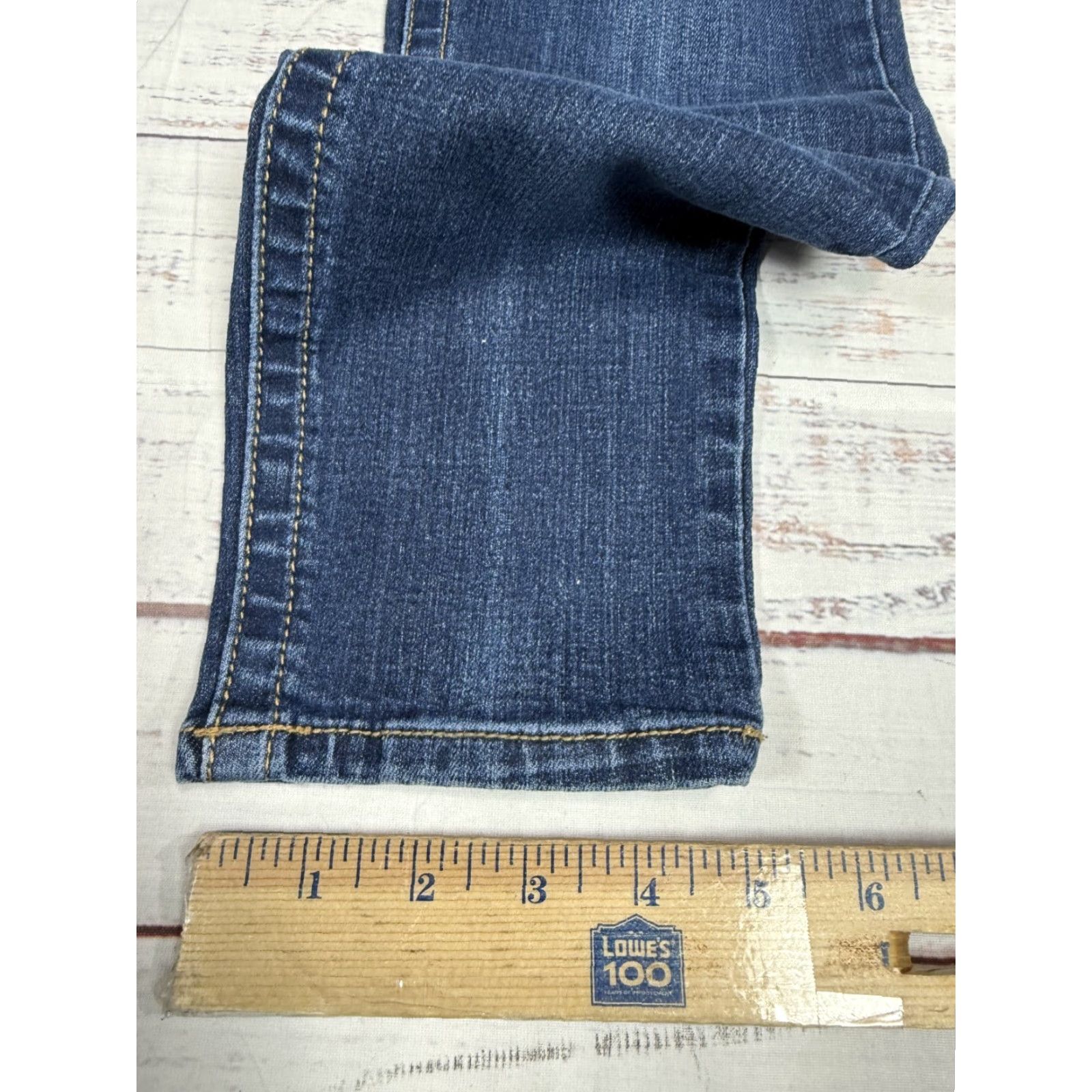 Vintage Seven7 Women's Blue Slim Jeans Ankle High Rise Stretch Cotton Blend Sz 12 Size 34" / US 12 / IT 48 - 6 Thumbnail