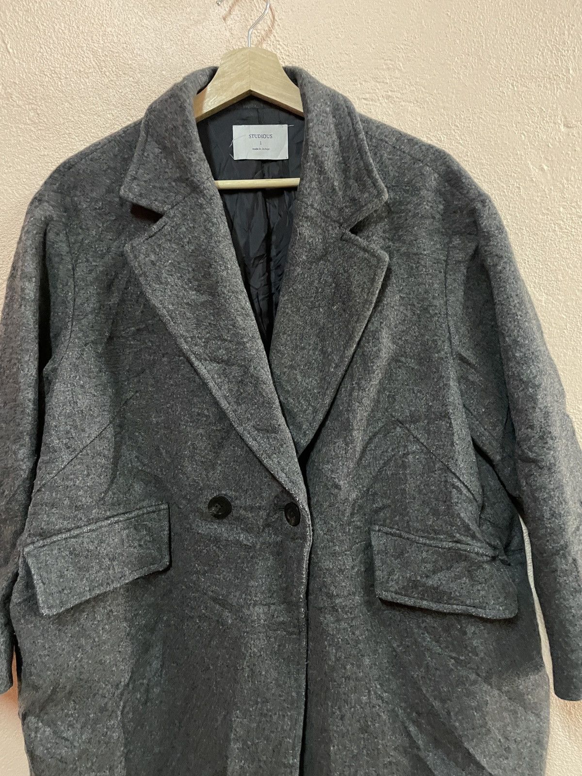 STUDIOUS Studious Japan Trench coat American winter Military WWII Size US L / EU 52-54 / 3 - 4 Thumbnail