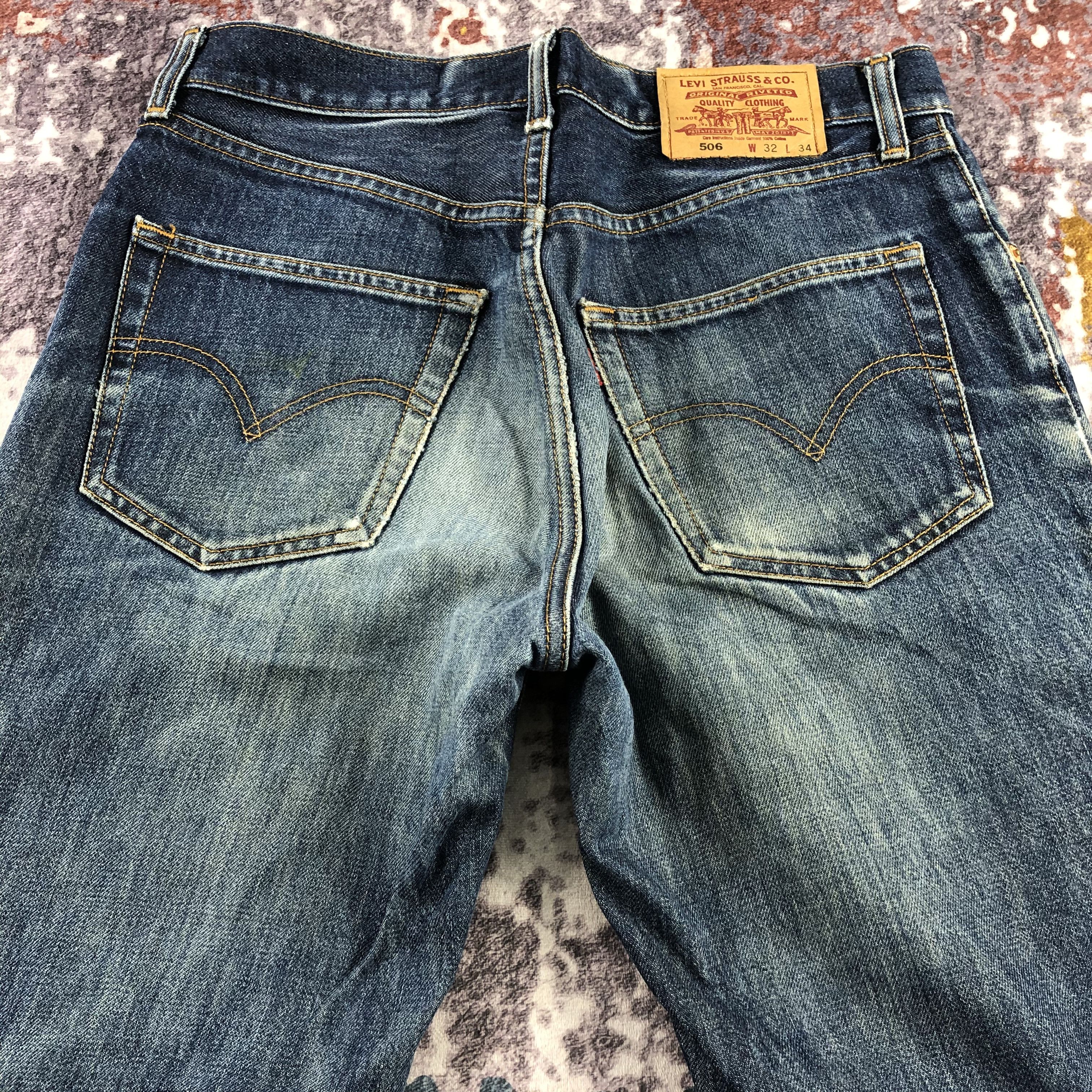 Levi's × Vintage 90s Vintage Blue Wash Levis 506 Jeans-JM2799 Size US 33 - 5 Thumbnail