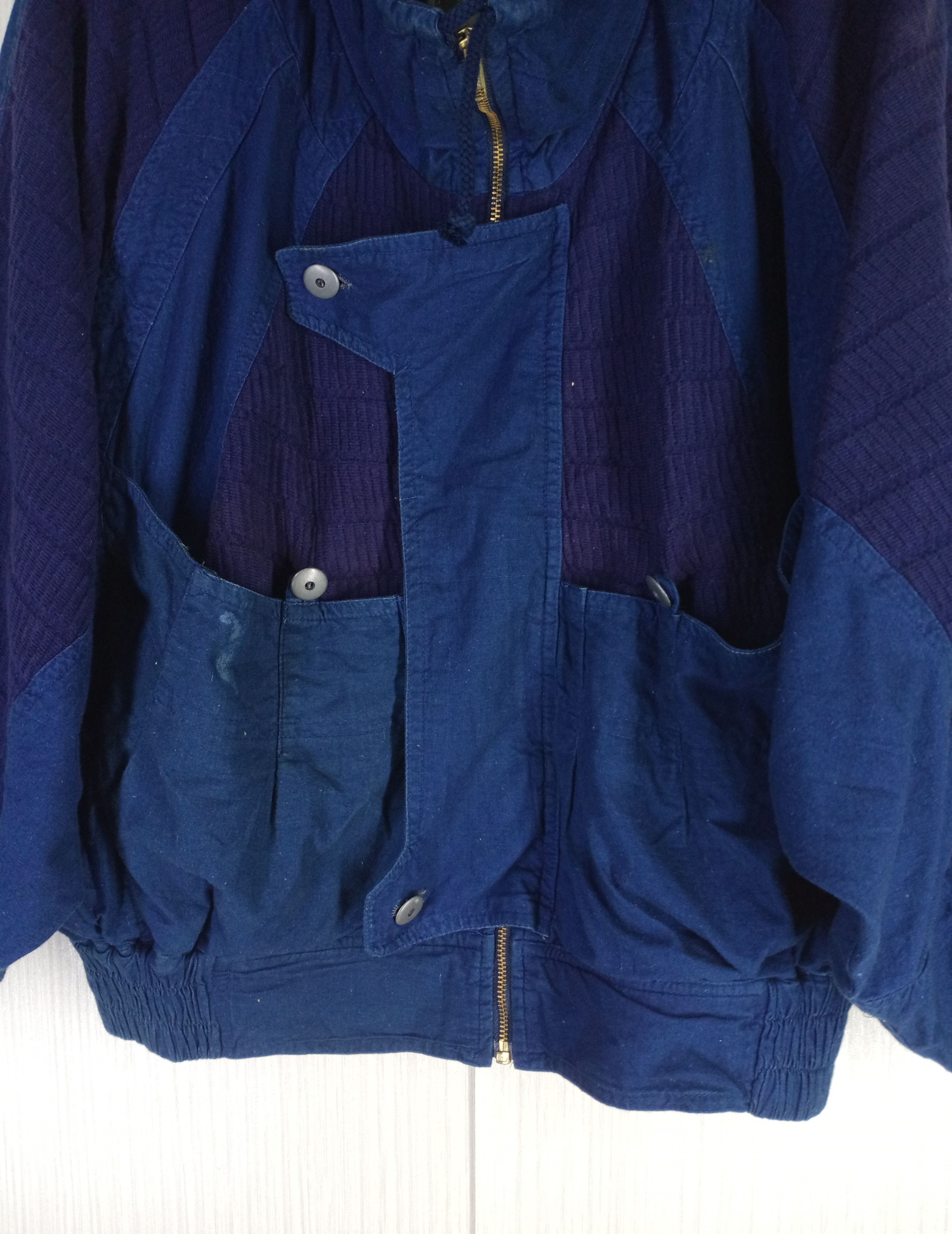 Issey Miyake RARE VINTAGE BERKLY ROAD DENIM BOMBER PATCH WORK JACKET Size US M / EU 48-50 / 2 - 3 Thumbnail