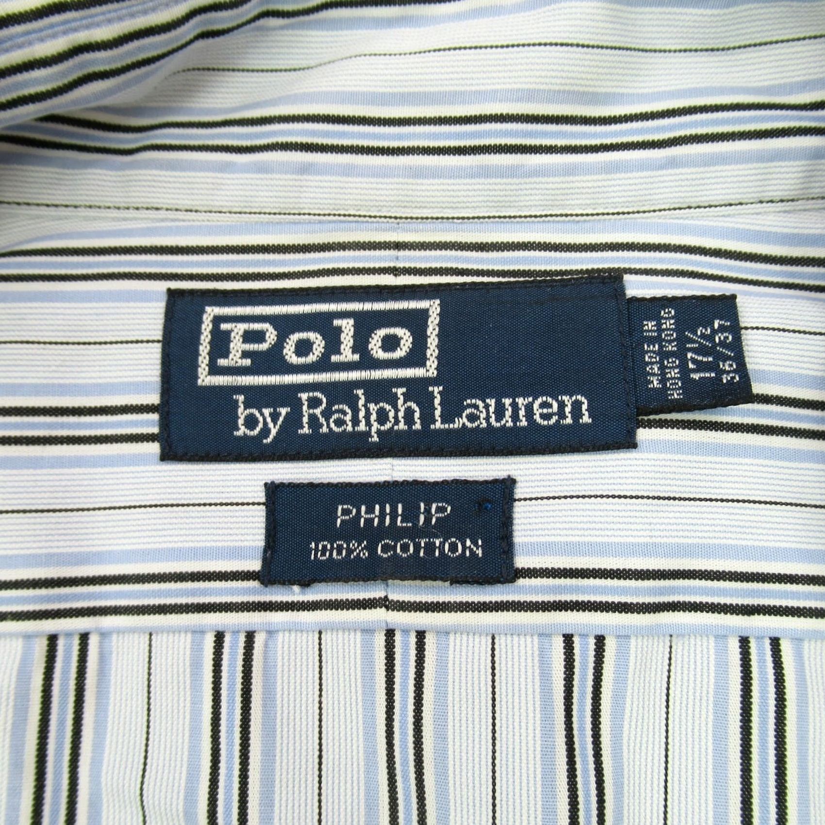 Polo Ralph Lauren Polo Ralph Lauren Shirt Mens 17.5 Stripes Long Sleeve Button-Down Casual Shirt Size US XXL / EU 58 / 5 - 3 Thumbnail