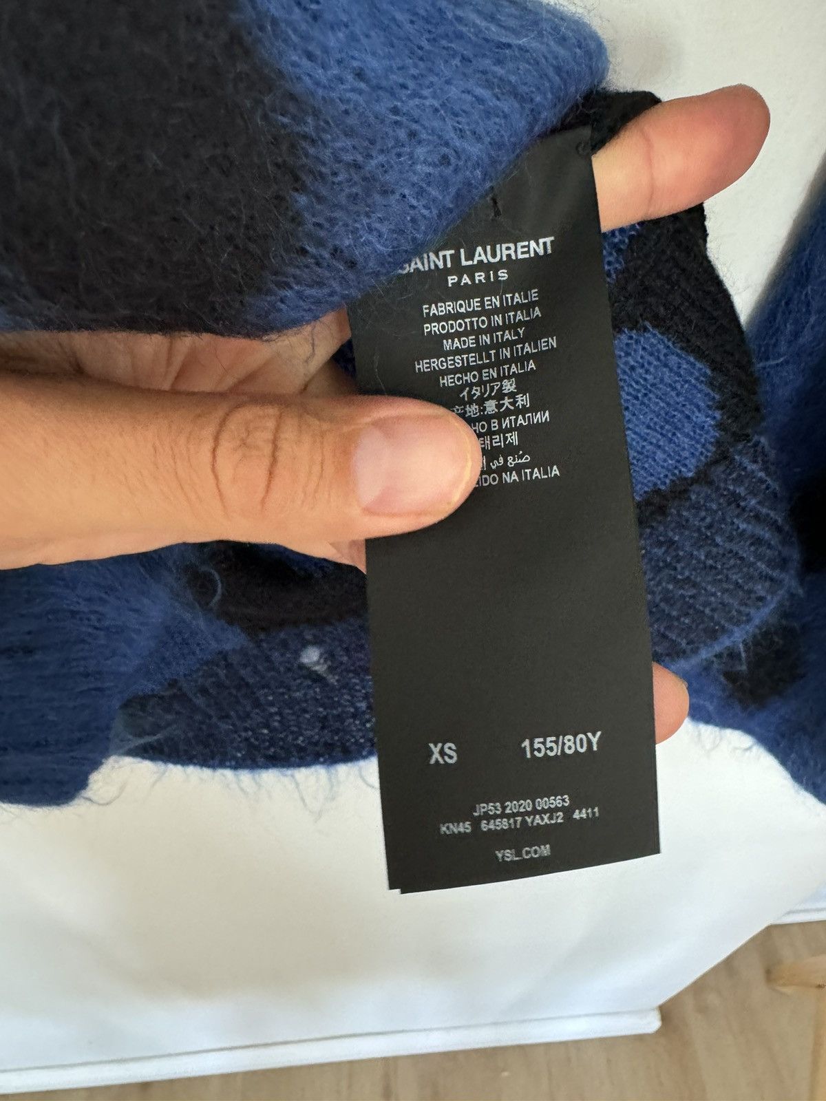Saint Laurent Paris Oversize Mohair Floral sweater Size US XS / EU 42 / 0 - 4 Thumbnail